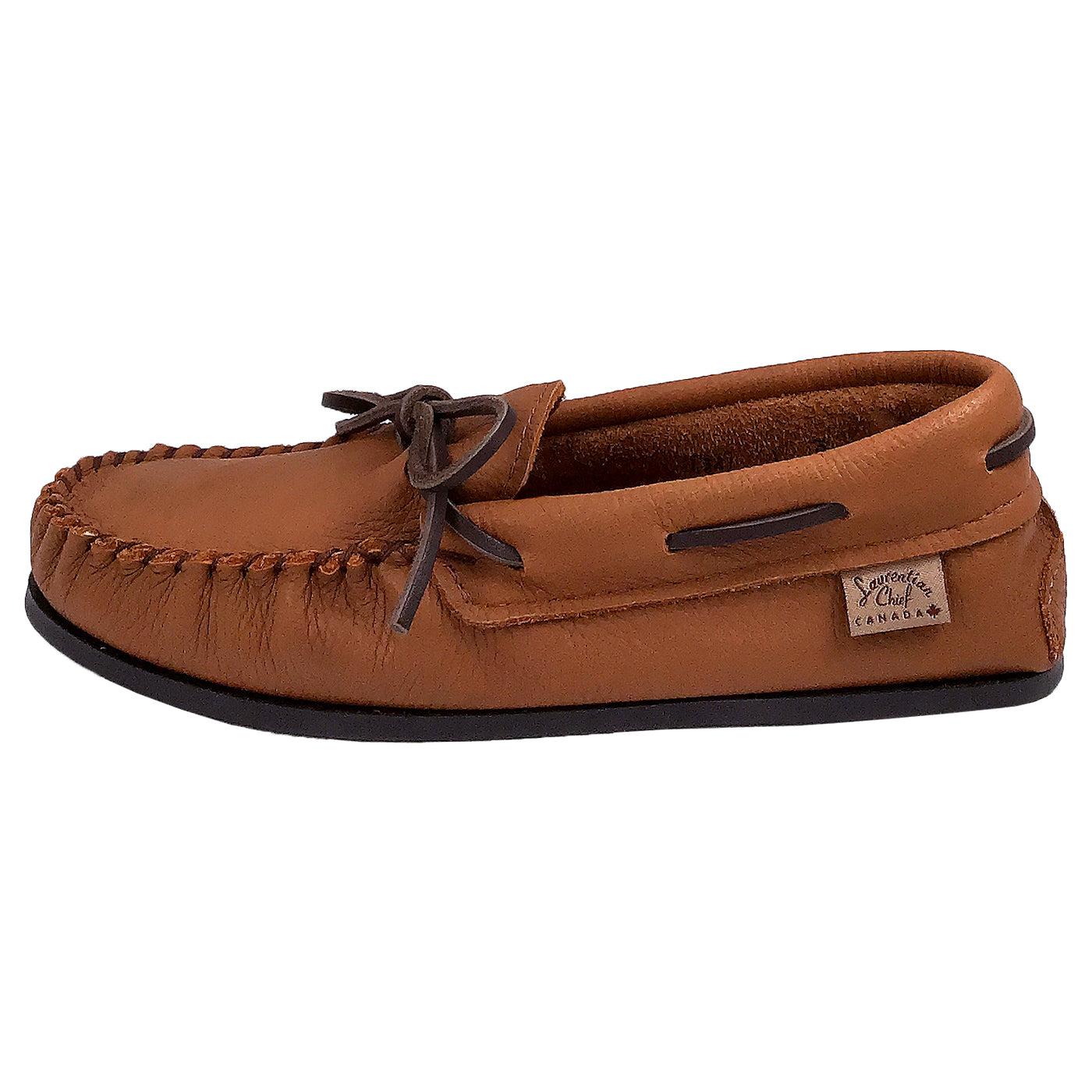Women's Comfortable Rubber Sole Elk Hide Leather Moccasins - Soft & Durable Slip-On Shoes for Indoor/Outdoor Wear, Walking & Casual Style