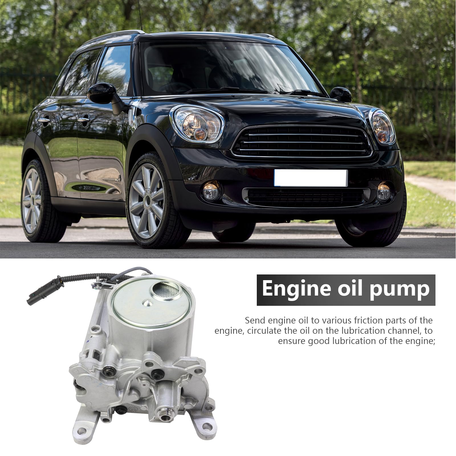 High-Performance Oil Pump Replacement for 2005-2016 MINI Cooper R56 R55 R57 R60 R58 R61 R59 Models (1.6L 1.6T ONE/JCW) - OEM Part #11417647376 - Perfect for Engine Maintenance & Performance Upgrades