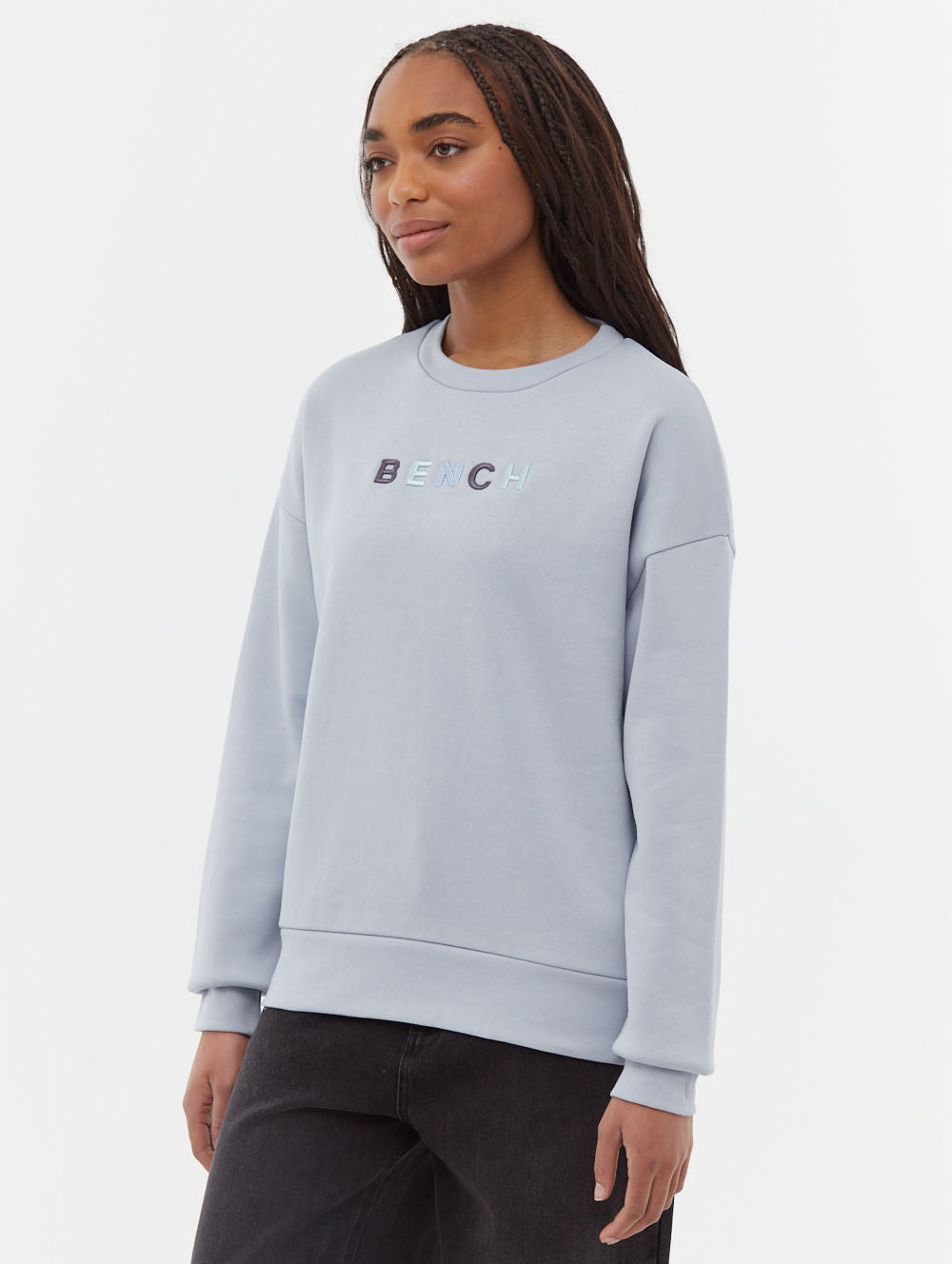 Lilem Block Letter Crew Neck Sweatshirt - Comfortable Unisex Pullover for Casual Wear | Perfect for Street Style, Lounge & Everyday Outfits
