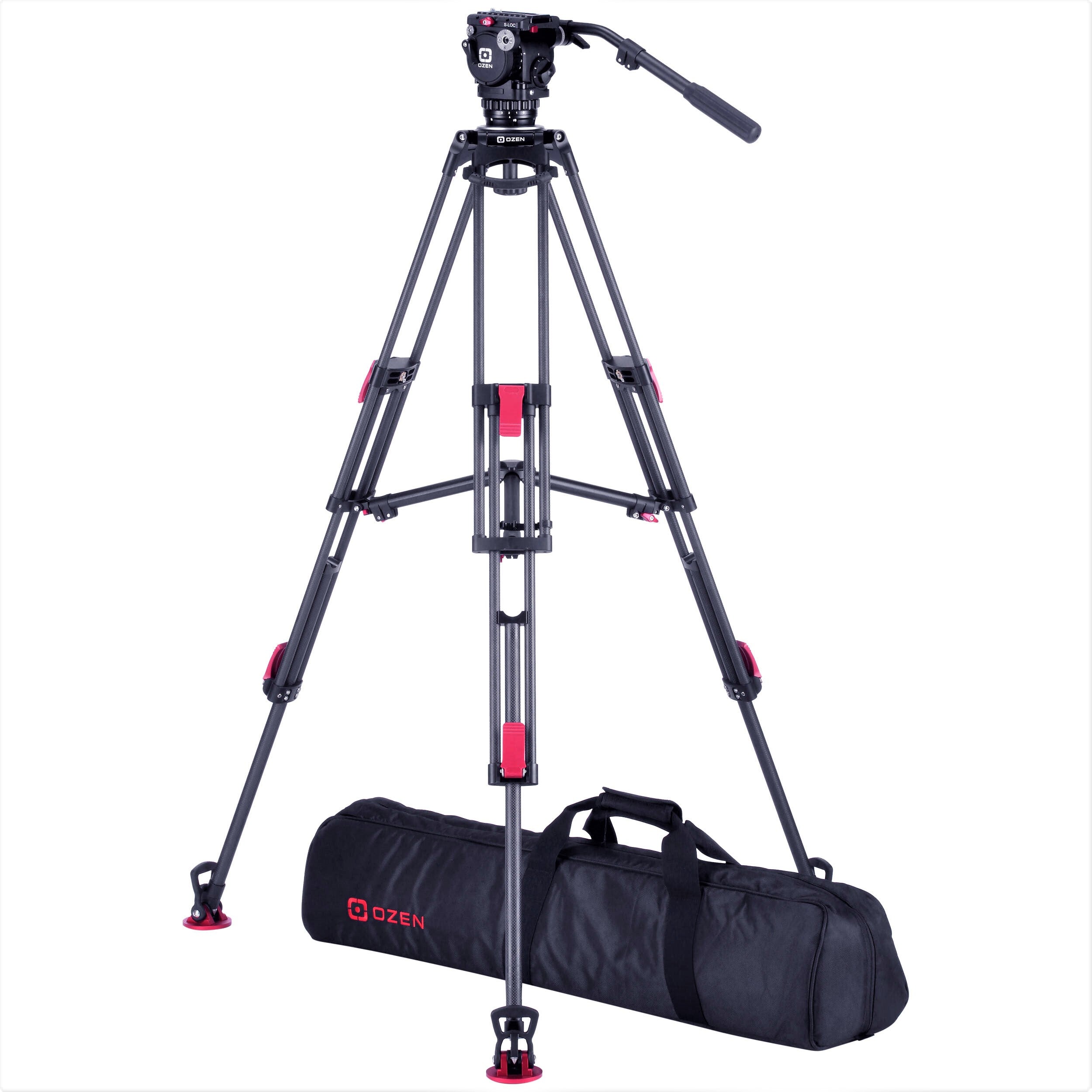 OZEN 5CF2HDS 75mm Heavy Duty Tripod System - Professional AGILE 5S (S LOC) Tripod for Photography, Videography & Studio Use