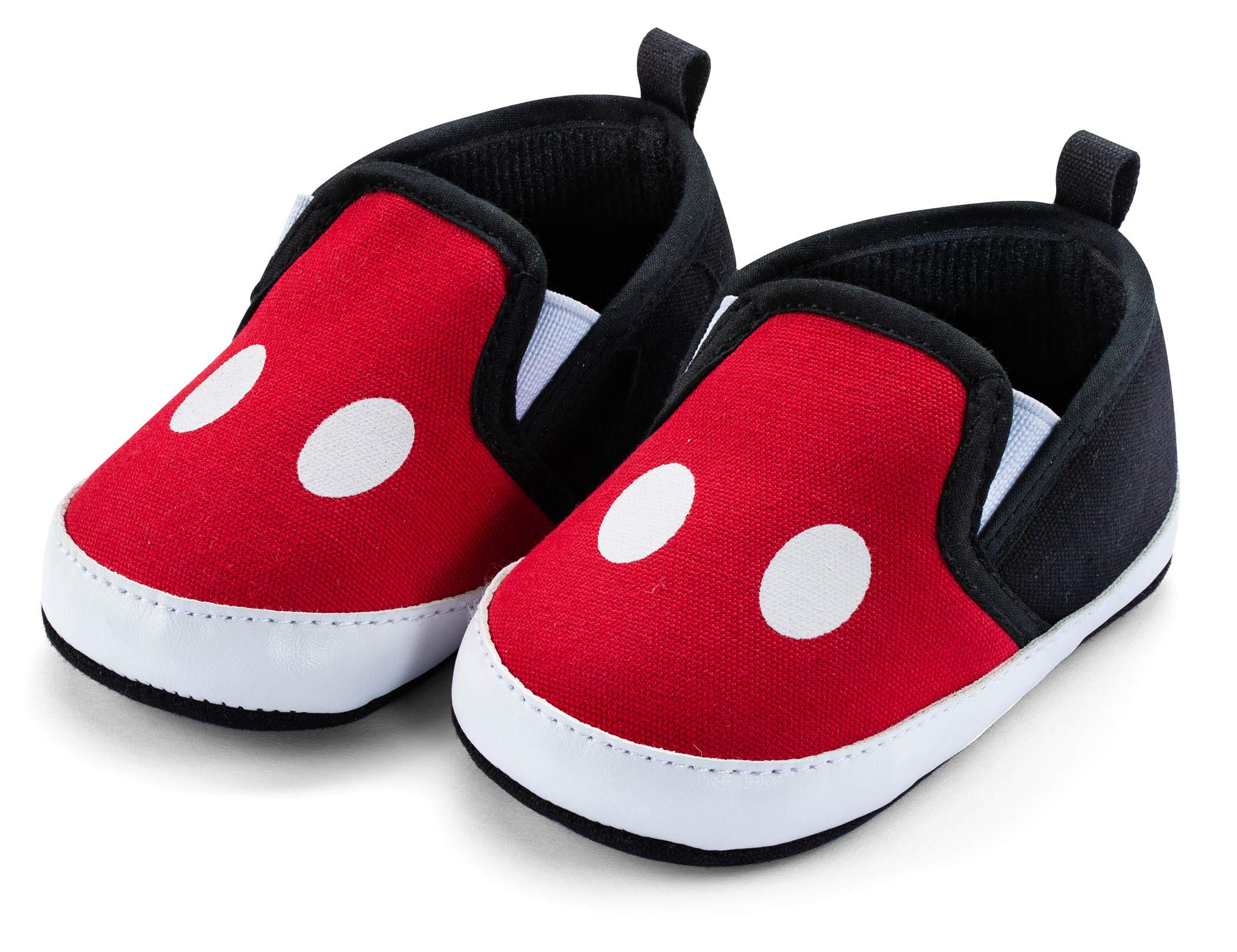 Disney Mickey Mouse Red and Black Infant Shoes - Soft & Comfortable Baby First Walkers for Boys & Girls - Perfect for Everyday Wear, Playtime & Special Occasions