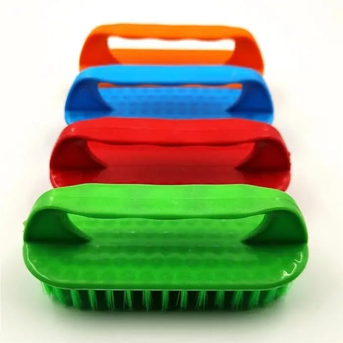 JAGMOOLYA Clothes Cleaning Brush - Soft Bristle Laundry Scrub Brush with Ergonomic Handle for Wet & Dry Fabric Care - Perfect for Delicates, Stains, and Tough Dirt (Pack of 1) - Ideal for Home Laundry, Hand Washing, and Travel Use