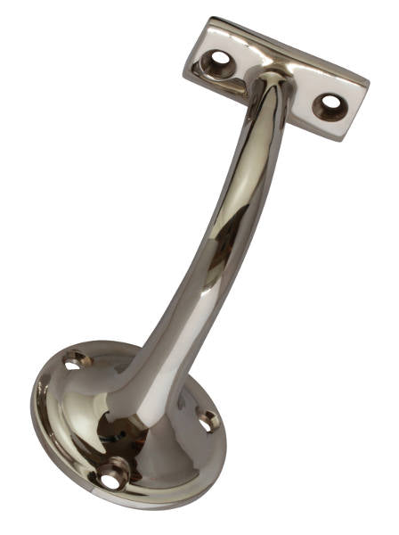 Nickel LED Handrail Bracket - Sturdy & Durable Stair Railing Holder for Indoor/Outdoor Staircases & Balconies