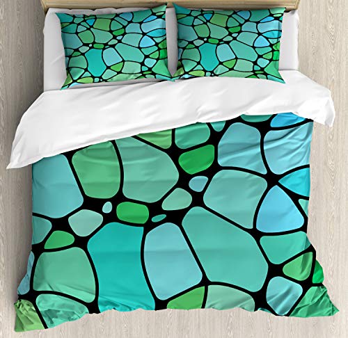 Lime Green Seafoam Blue