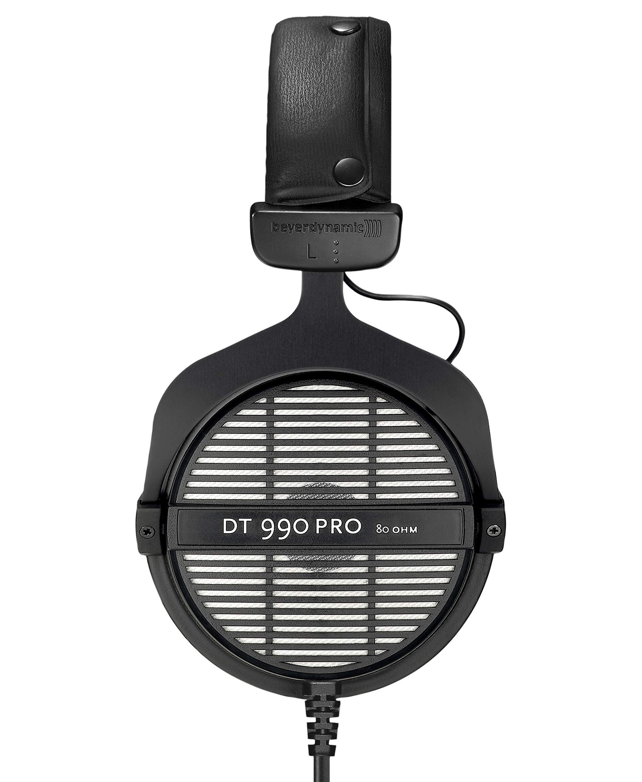 beyerdynamic DT 990 PRO 80 Ohm Studio Headphones - Open-Back Over-Ear Wired Headphones for Professional Audio Monitoring & Mixing (Renewed, Grey) - Perfect for Music Production, Gaming & Podcasting