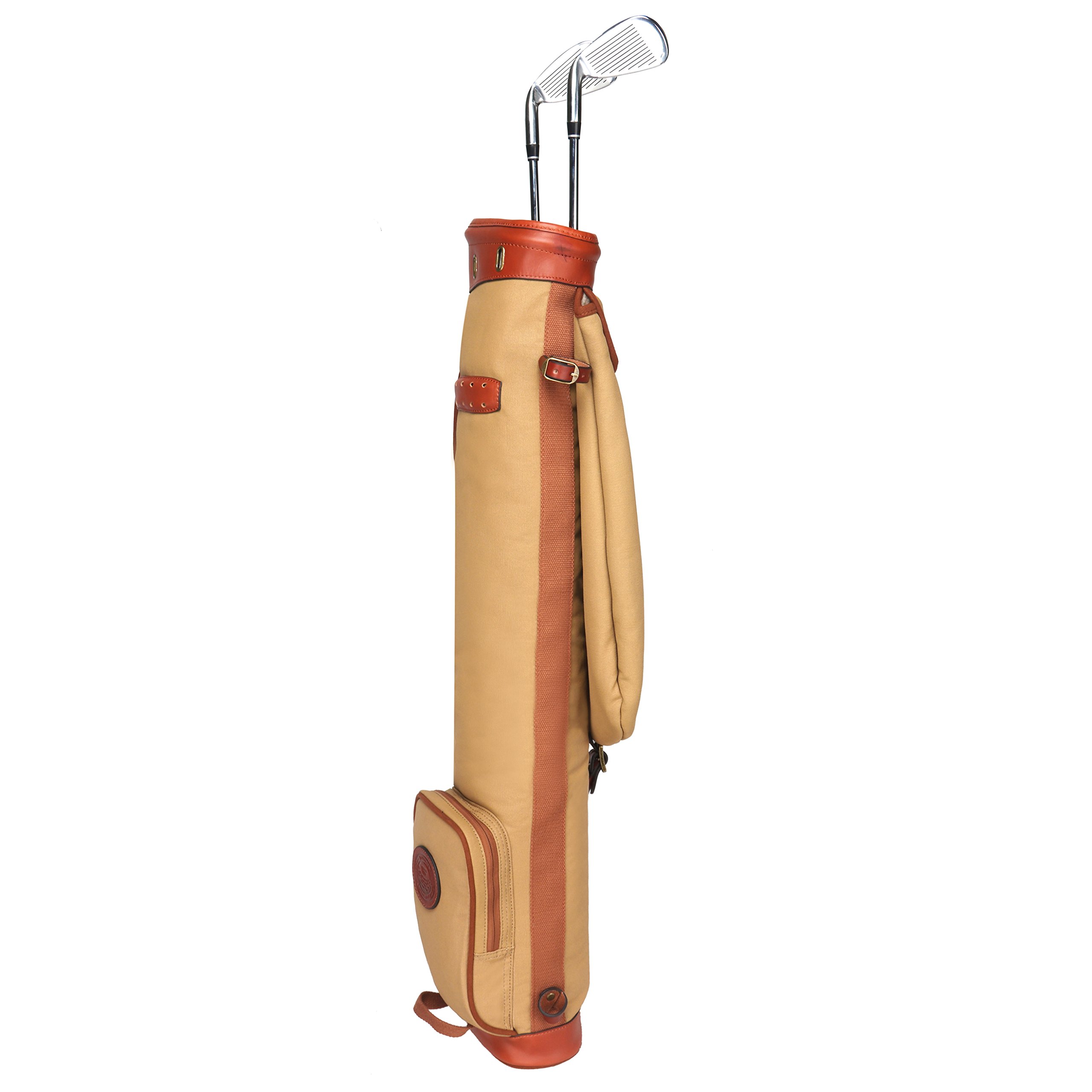 Vintage Golf Bag - Lightweight Golf Club Carry Bag with Pouch, Perfect for Training & Practice | Ideal for Golfers, Sunday Golf & Range Sessions