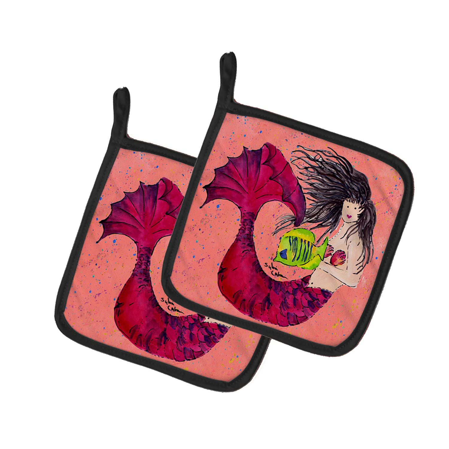 Heat Resistant Mermaid Pot Holders Set of 2 - 7.5