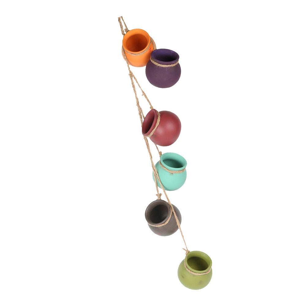 Hanging Ceramic Flower Pot Holder - Decorative Plant Pot for Indoor & Outdoor Plants | Perfect for Home, Garden, Balcony Decor