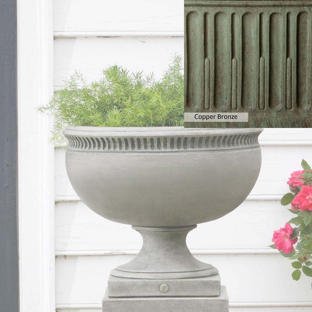 Campania International Williamsburg Tayloe House Urn - Classic Garden Urn for Outdoor Decor, Patio, and Landscaping | Durable Resin Planter for Flowers and Plants