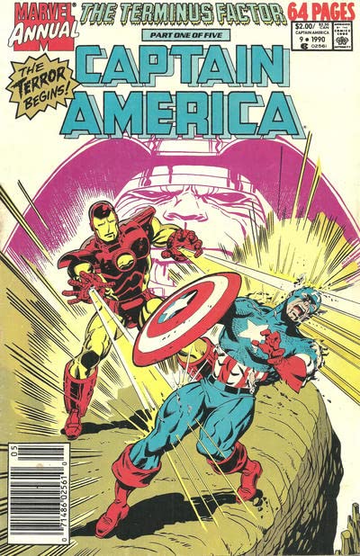 Captain America 1st Series Annual #9 (Newsstand) FN - Marvel Comic Book | Terminus Factor 1 - Collectible Superhero Comics for Fans & Investors | Perfect for Display, Gifts & Comic Collections