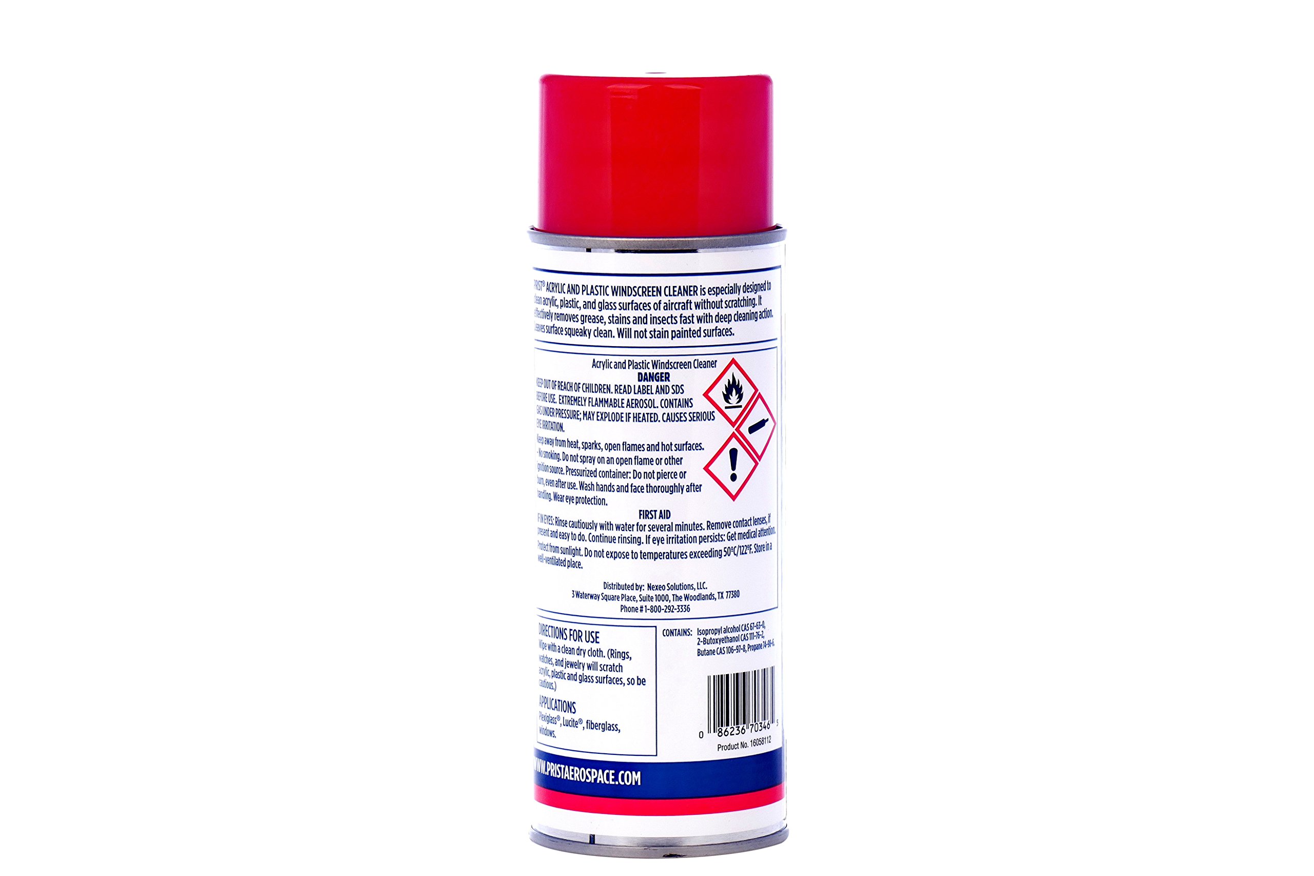 PRIST Premium Windshield Cleaner Aerosol Spray - Fast Streak-Free Cleaning for Car, Truck & Motorcycle Windows - Ideal for Road Trips & Winter Driving