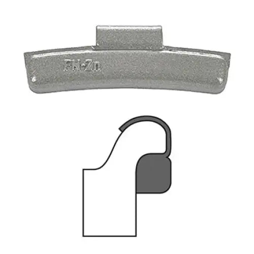 AA FN Clip On Wheel Weights (Zinc, 25-Piece Box) - Perfect for Balancing Car, Truck & Motorcycle Tires | Automotive Wheel Balancing Accessories