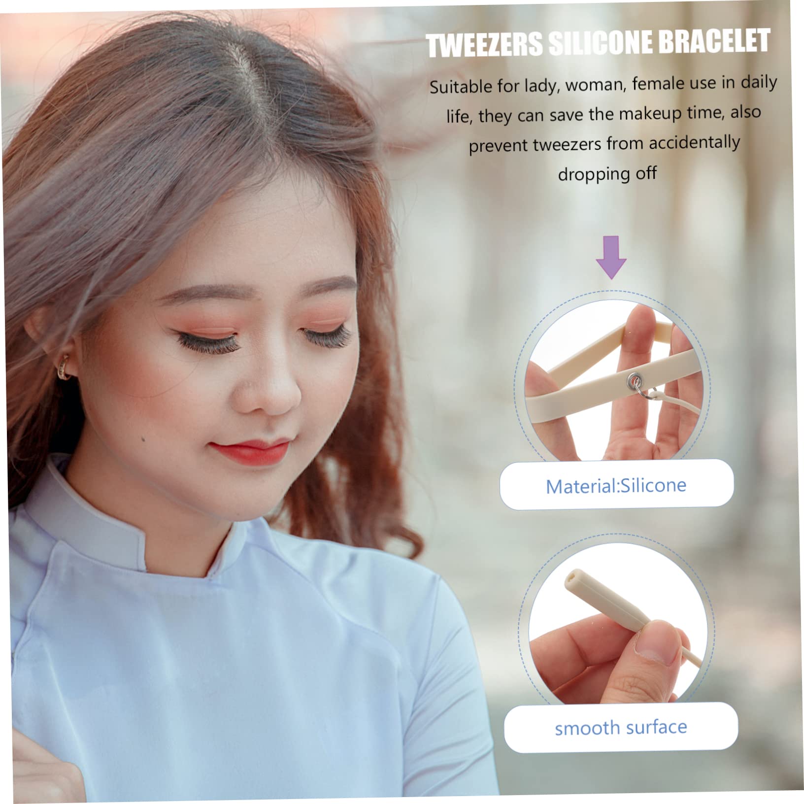 Professional Silicone Eyelash Tweezer Holder & Lash Extension Wrist Band - Secure Makeup Tools During Lash Application - Perfect for Salon, Spa & Home Use