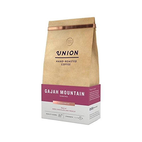 Premium Dark Roast Sumatra Coffee Beans - Union Coffee Gajah Mountain 200g (Pack of 6) - Rich & Bold Flavor for Home Brewing, Office Use & Gifts