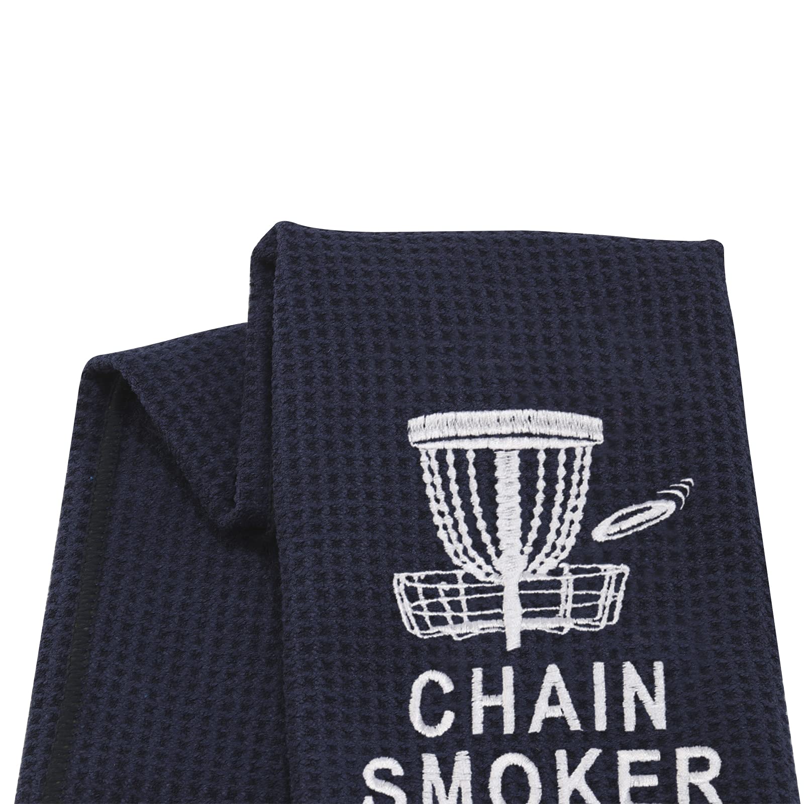 Premium Disc Golf Towel with Clip - Embroidered Sports Towel for Golfers & Chain Smokers - Perfect for On-Course Use & Outdoor Activities