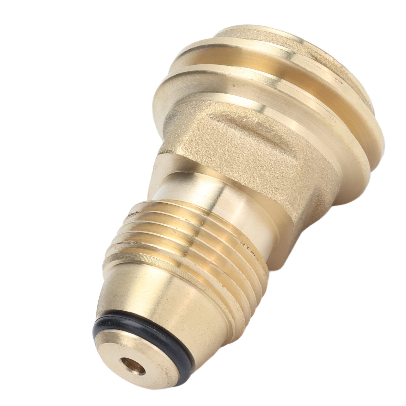 **Brass Propane Tank Fitting - Universal Airtight Service Valve Adapter for Camping, Grills, Stoves, Burners & Heaters | Portable Gas Connection Solution for Outdoor Cooking & Heating**