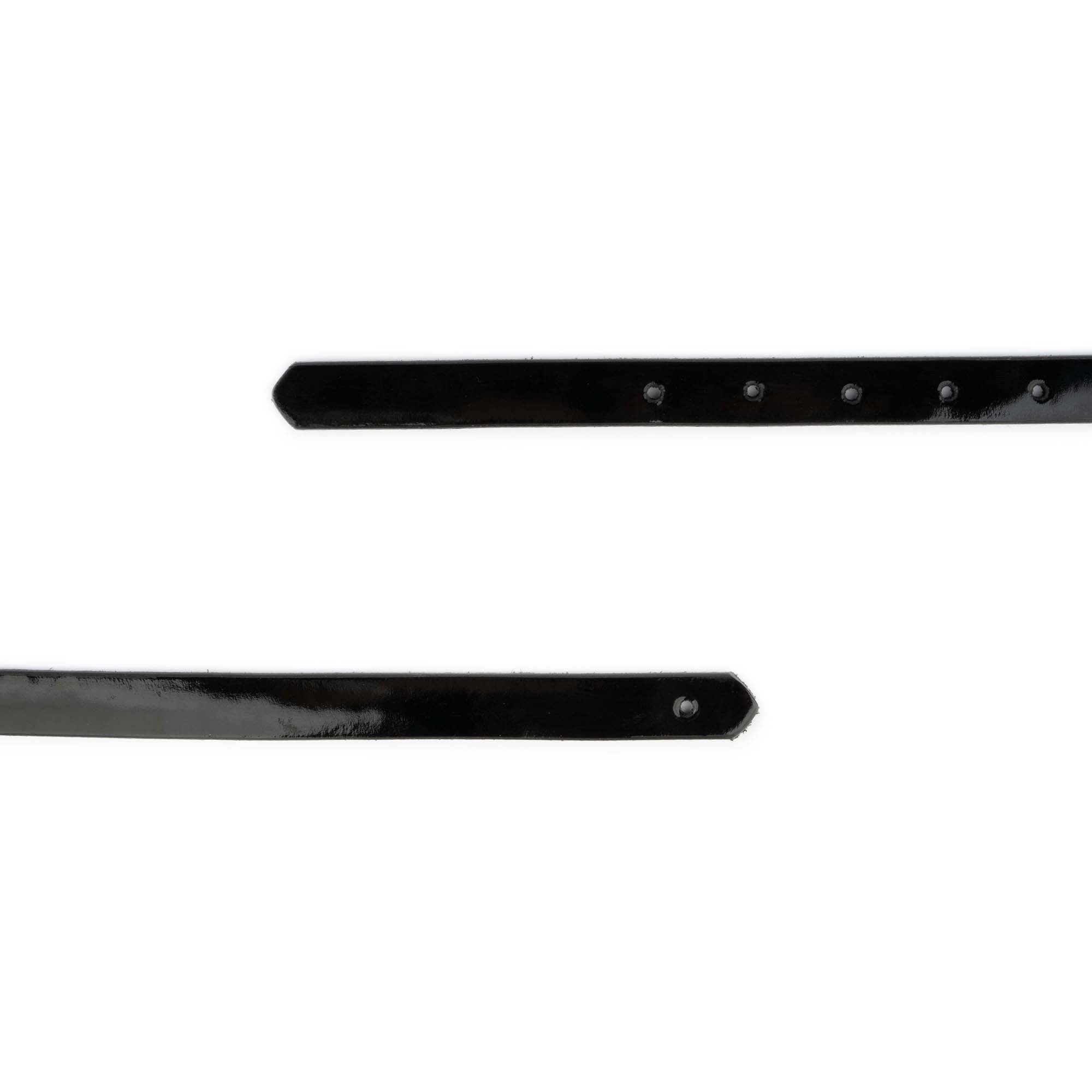 Montblanc Replacement Belt Strap 1.5cm - Black Patent Leather Strap for Luxury Watches & Dress Accessories | Perfect for Business, Formal Events & Gift Giving