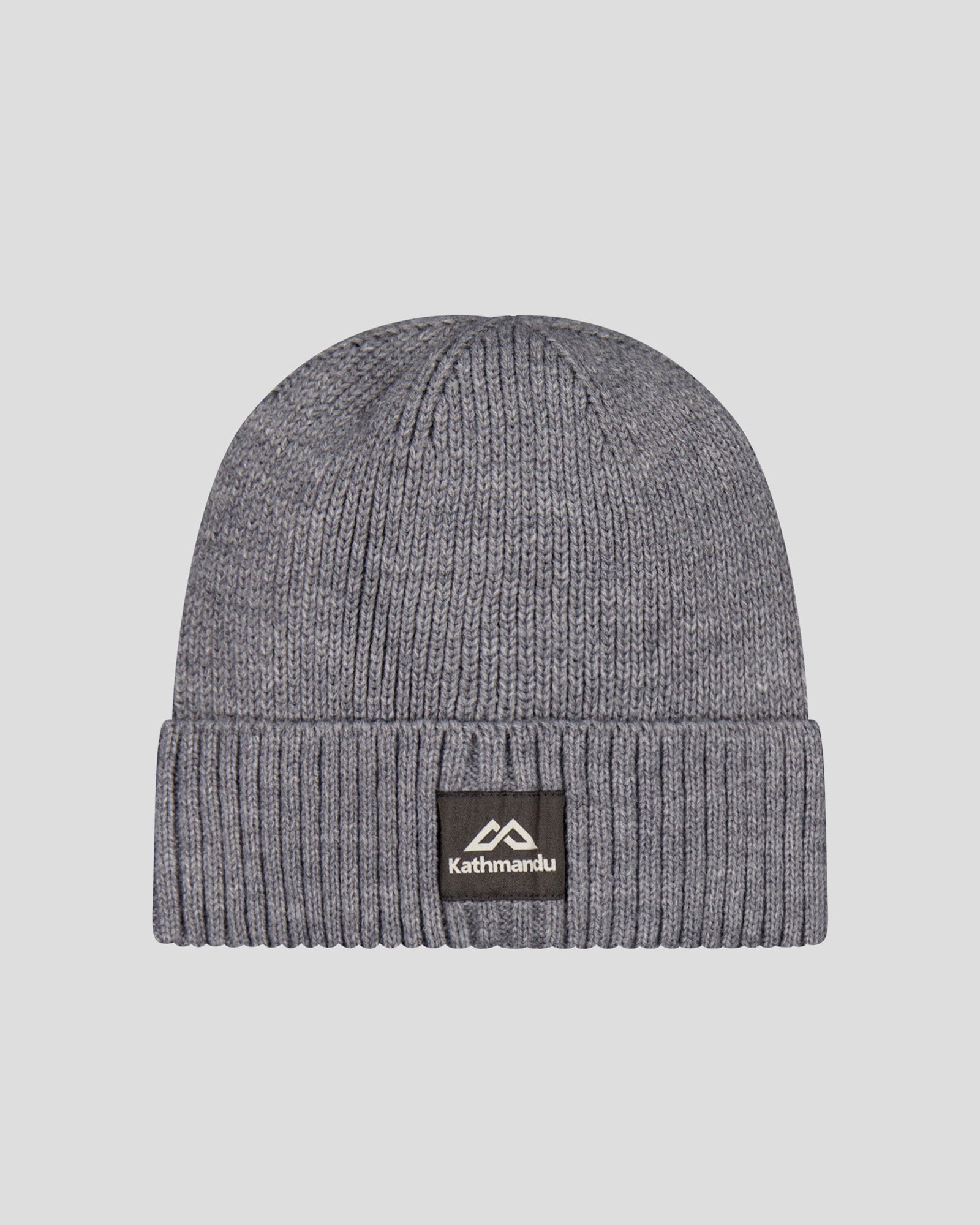 Badge Beanie 3.0 Light Grey Marle - Warm Winter Knit Hat for Men & Women - Perfect for Outdoor Activities, Skiing, and Casual Wear