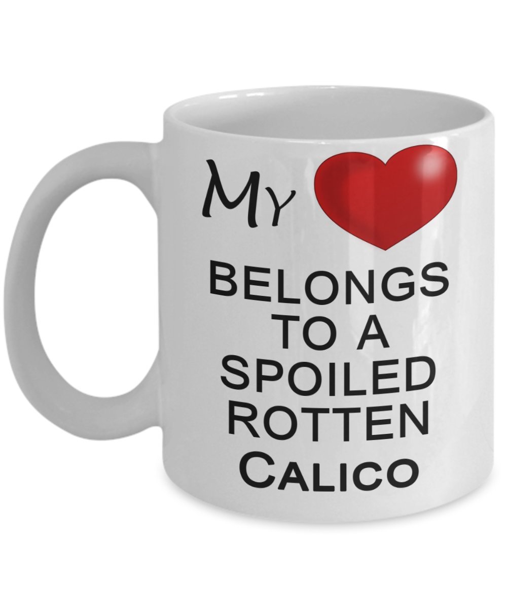 Calico Cat Mug - Funny Cat Lover Coffee Cup - Perfect Gift for Cat Owners - Use at Home, Office, or as a Unique Gift Idea
