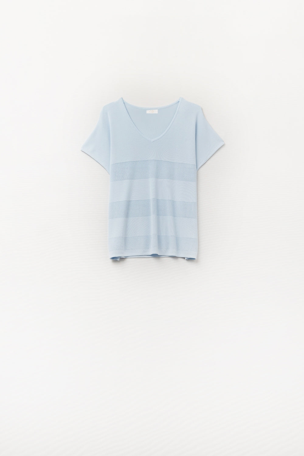 Blue Baby Pullover with Openwork Mesh Detail - Soft & Stylish Knit for Newborns & Infants - Perfect for Photos, Parties & Everyday Wear