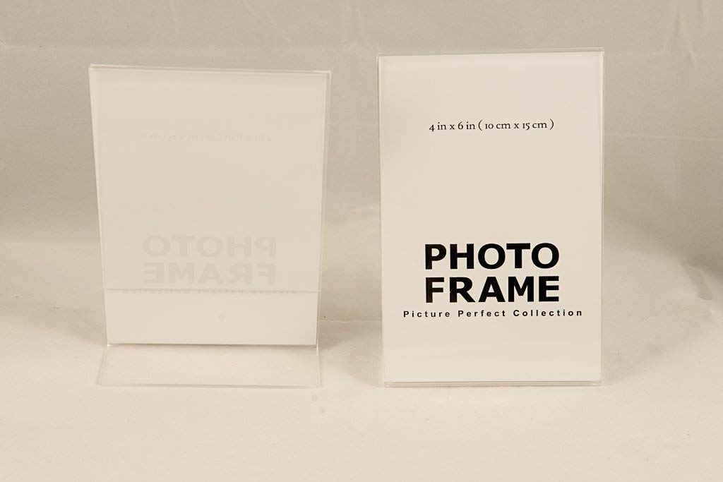 4x6 & 6x4 Inch Clear Acrylic Photo Booth Frames - 12 Pack Vertical & 12 Pack Horizontal Picture Frames for Wedding, Party, Events and Home Decor