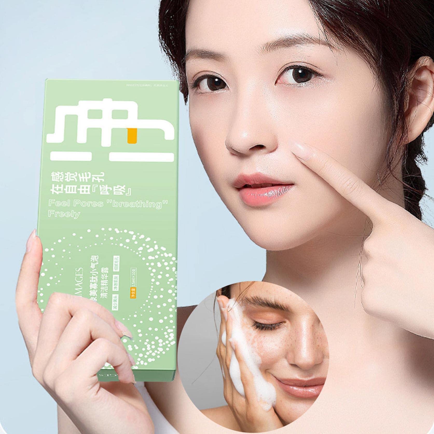 Oligopeptide Bubble Cleanser - Blackhead Remover & Pore Cleaner for Damaged Skin Care