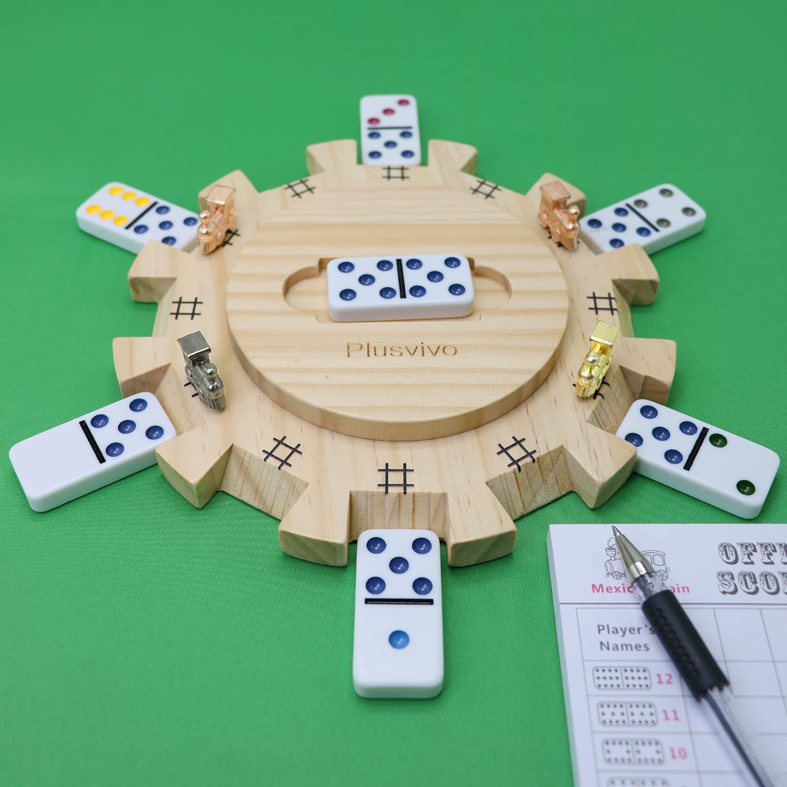 Premium Mexican Train Dominoes Set - 7.89