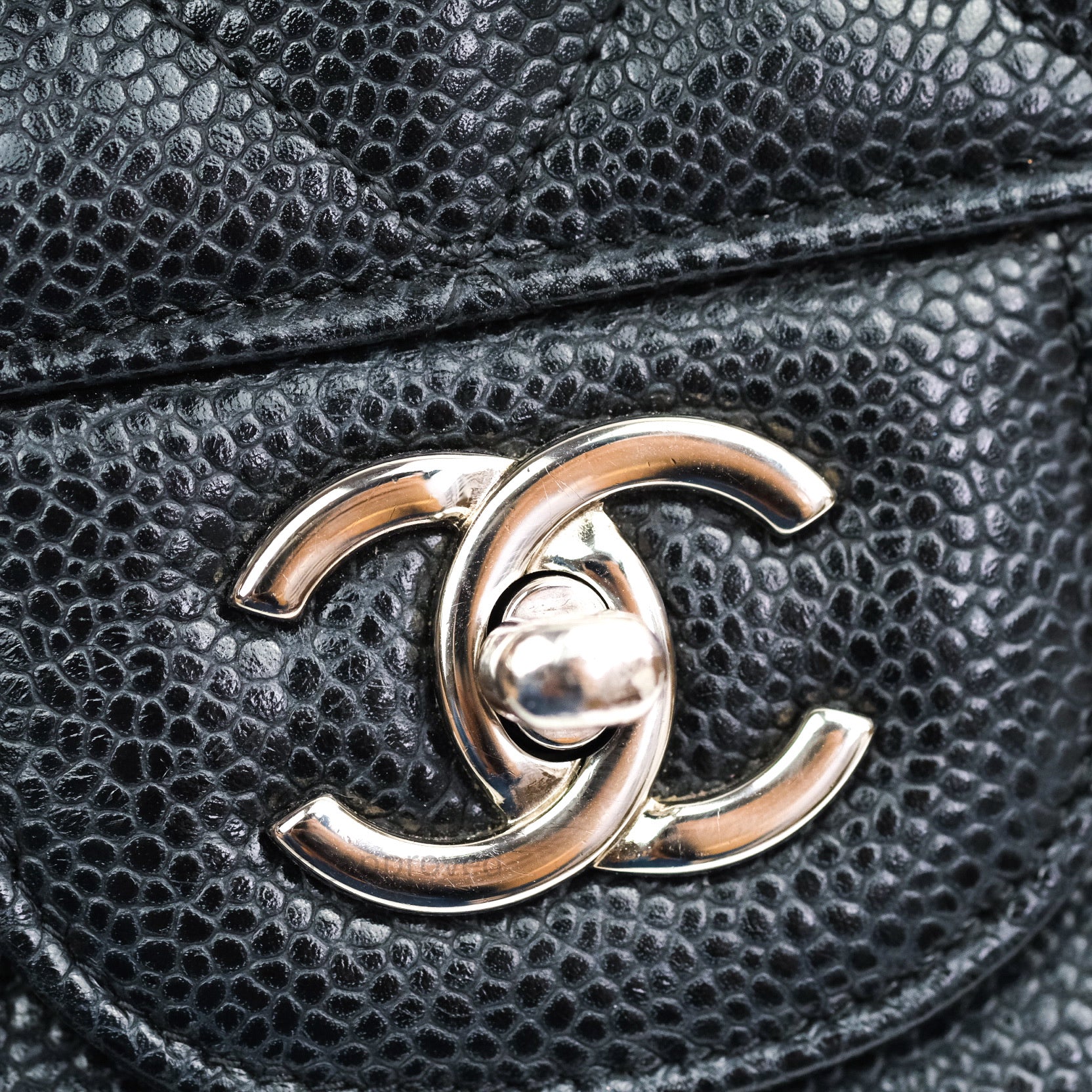 Chanel Caviar Quilted Jumbo Double Flap Bag Black with Silver Hardware - Luxury Designer Handbag for Women, Perfect for Parties, Work & Special Occasions