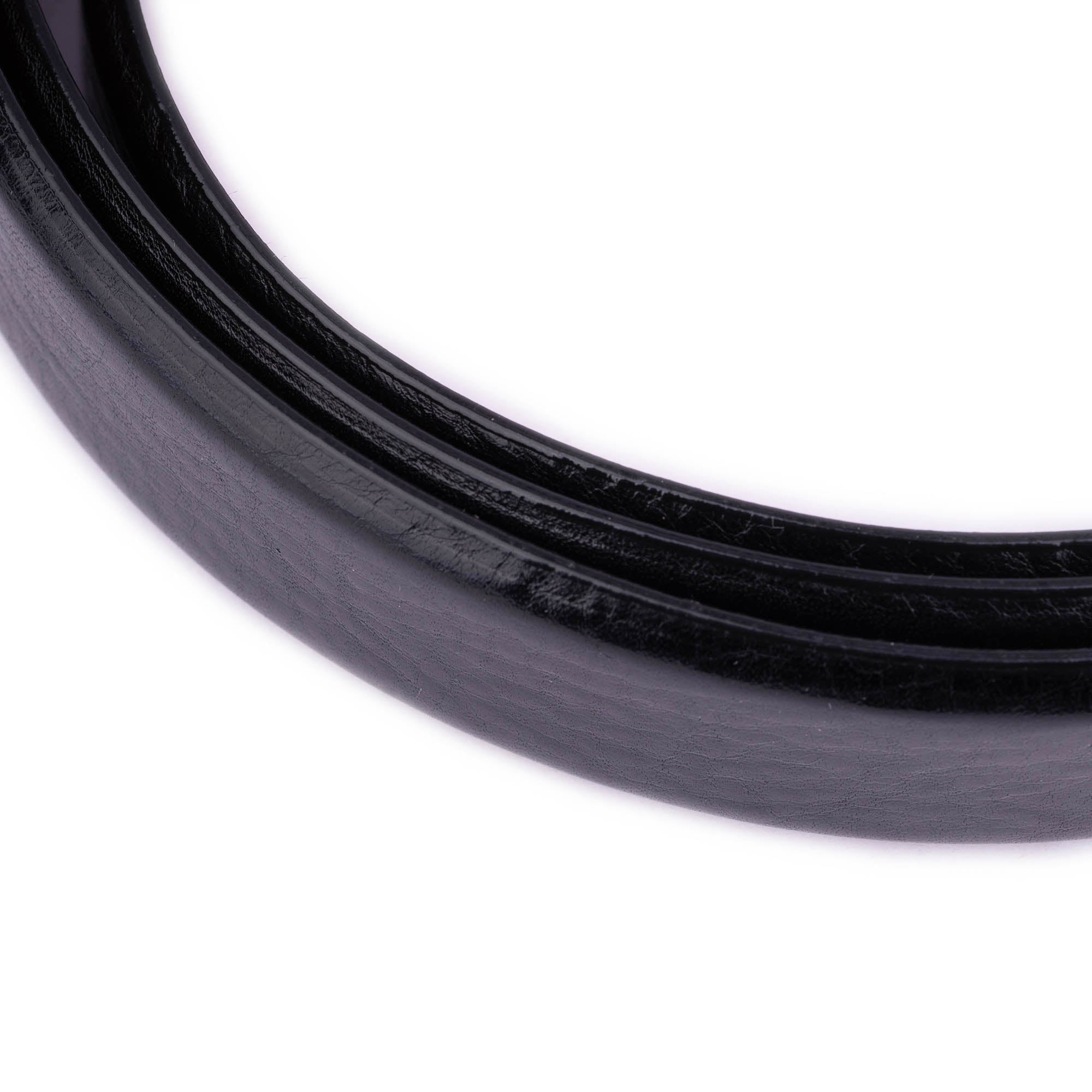 Premium Replacement Black Leather Belt Strap for Cartier Watches - Adjustable, Durable, No Buckle - Perfect for Dress Watches, Business Attire & Formal Occasions