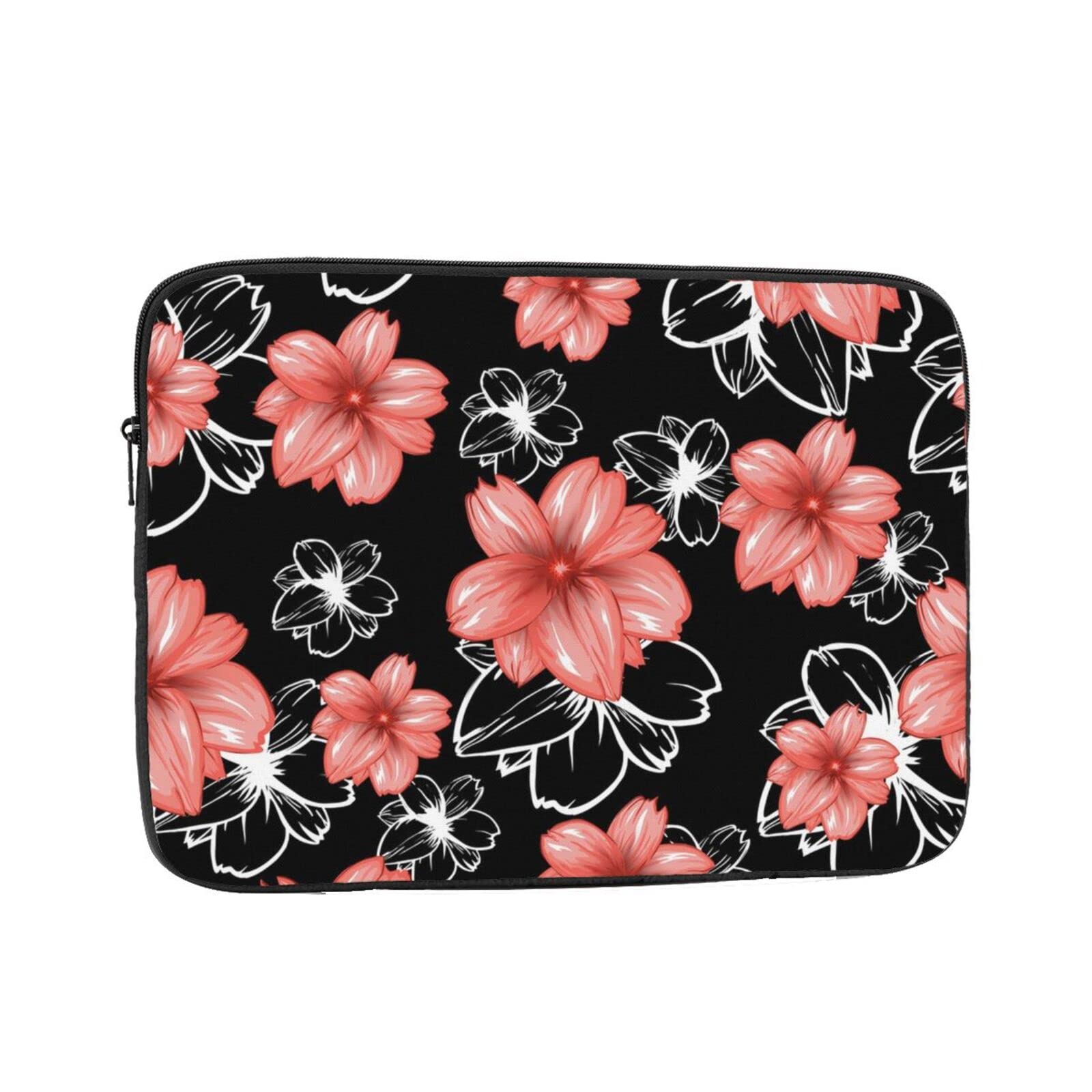 15 Inch Shockproof Laptop Sleeve - Smooth Polyester Computer Case Bag for Notebook (Cherry Blossom Traditional Design) | Perfect for Work, School & Travel Protection