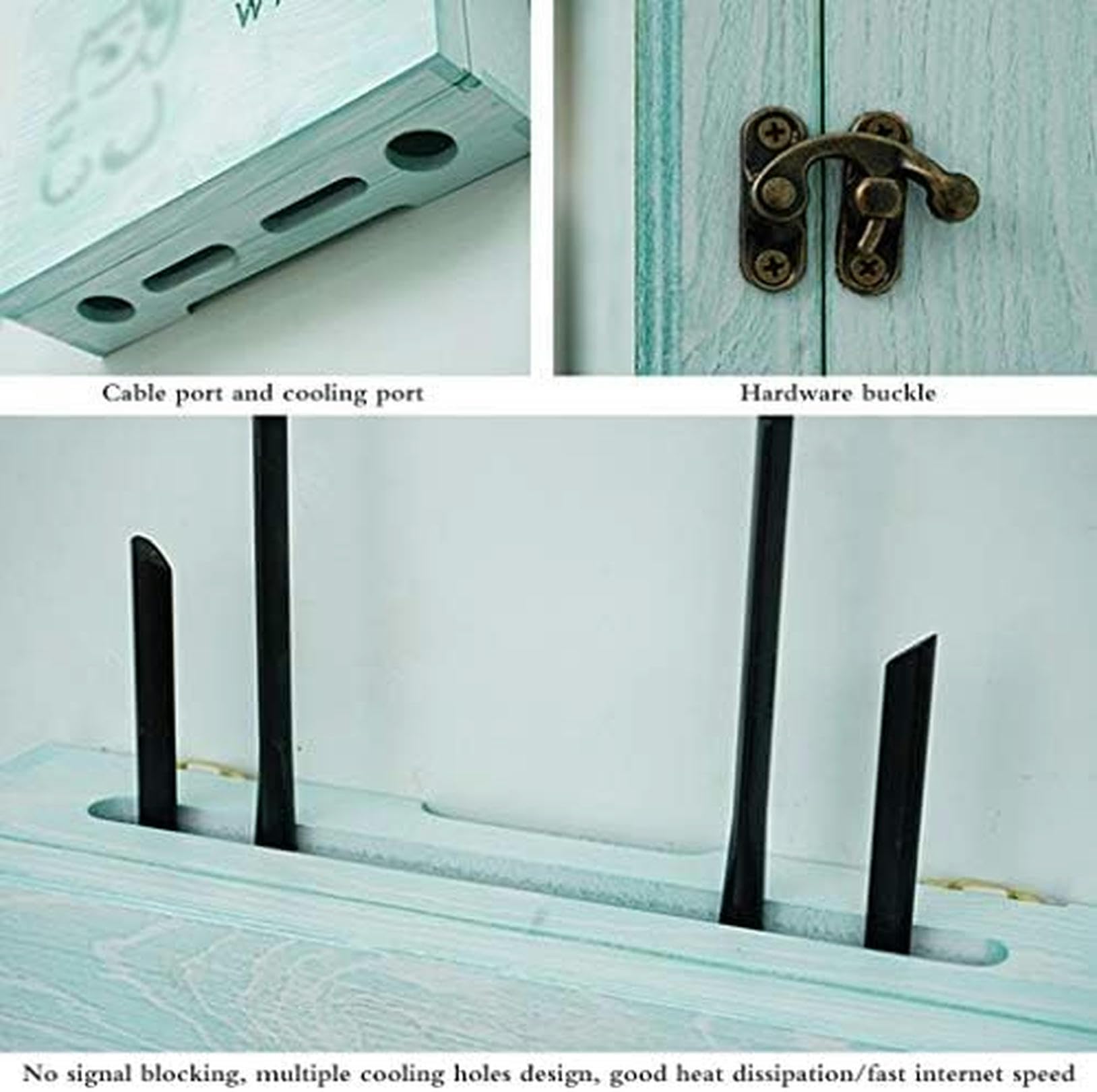 WiFi Router Wall Mount Shelf - Floating Storage Bracket for TV Accessories, Set Top Box & Cable Management | Perfect for Living Room, Bedroom or Office Organization