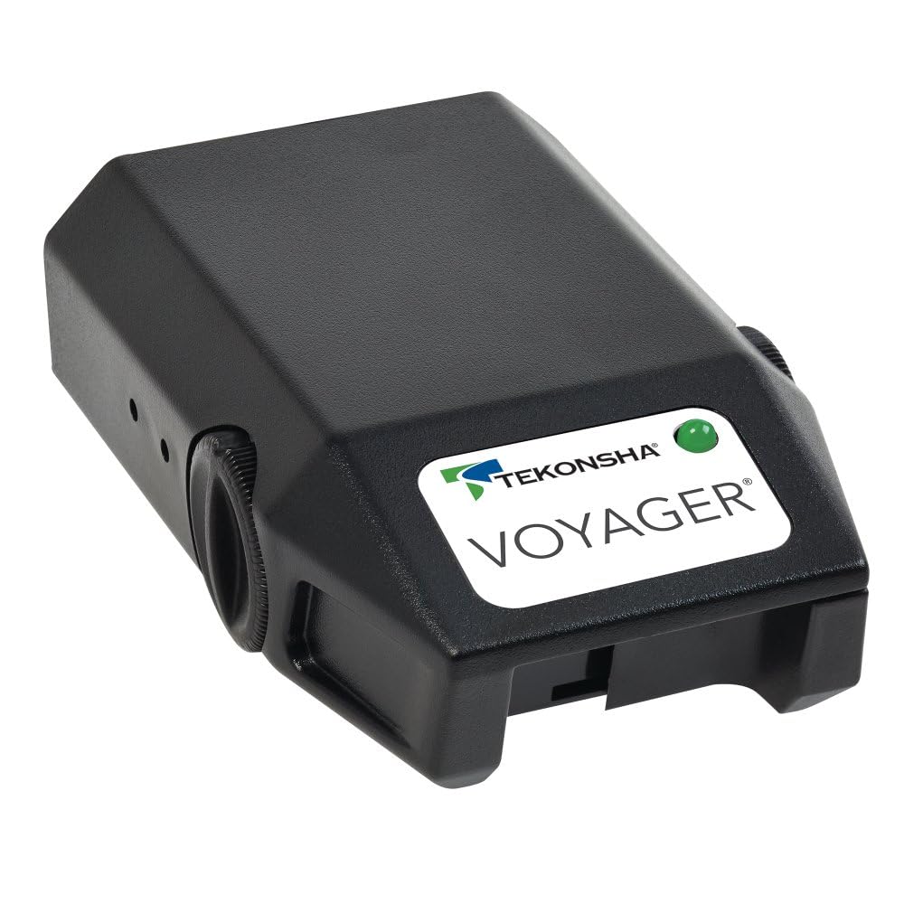 TEKONSHA 9030C Voyager Proportional Electric Trailer Brake Controller for 1-4 Axle Trailers - Black | Easy Installation & Smooth Braking for RV, Boat & Utility Trailers