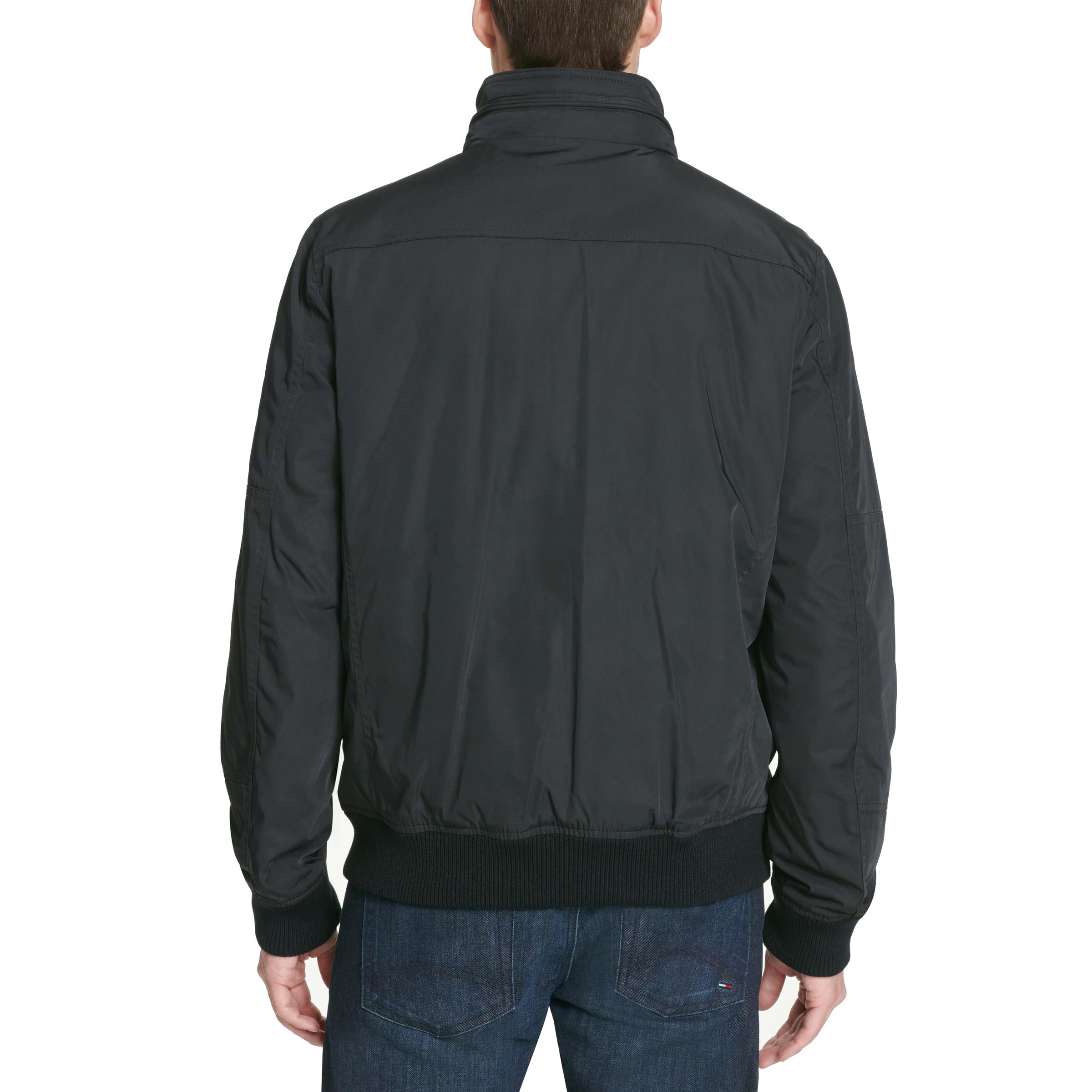 Tommy Hilfiger Men's Water Resistant Bomber Jacket - Lightweight Performance Coat for Outdoor Activities (Standard & Big & Tall Sizes) | Perfect for Hiking, Travel & Casual Wear