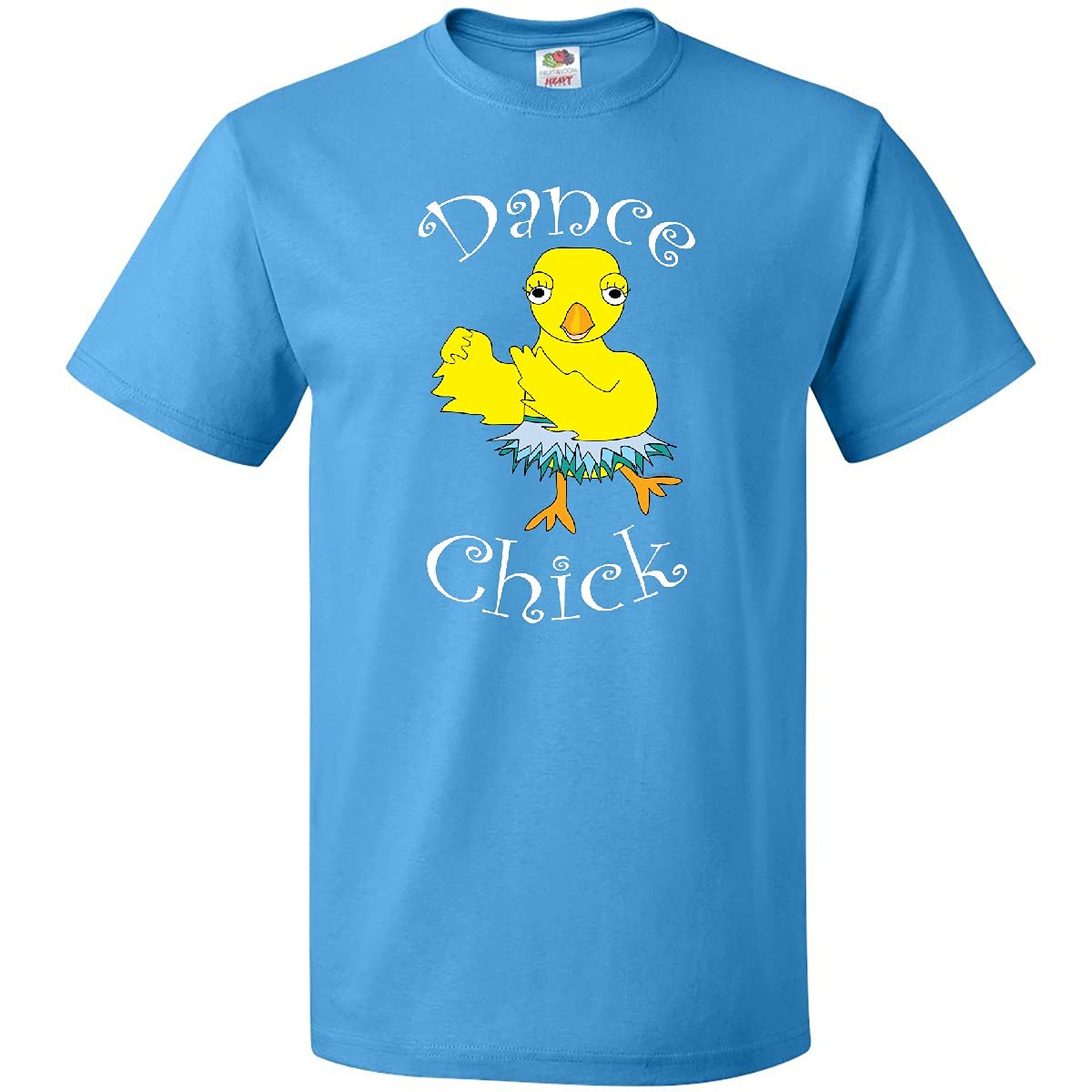 Inktastic Dance Chick White Text T-Shirt - Women's Graphic Tee for Dance Lovers, Perfect for Dance Classes, Concerts & Casual Wear