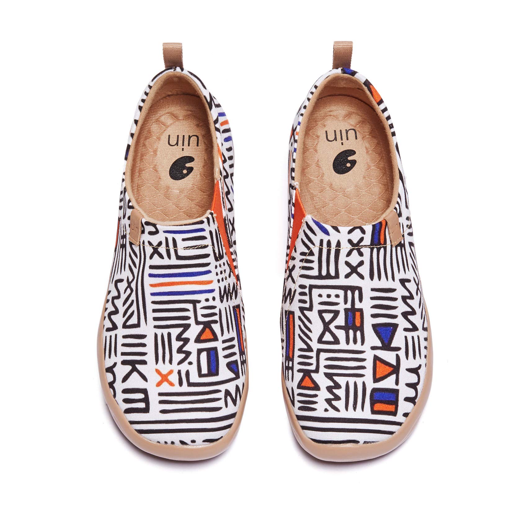 UIN Women's Slip-On Walking Shoes - Lightweight Comfort Loafers for Casual Wear & Fashion Sneakers - Size 6.5 - Perfect for Travel, Work & Everyday Errands