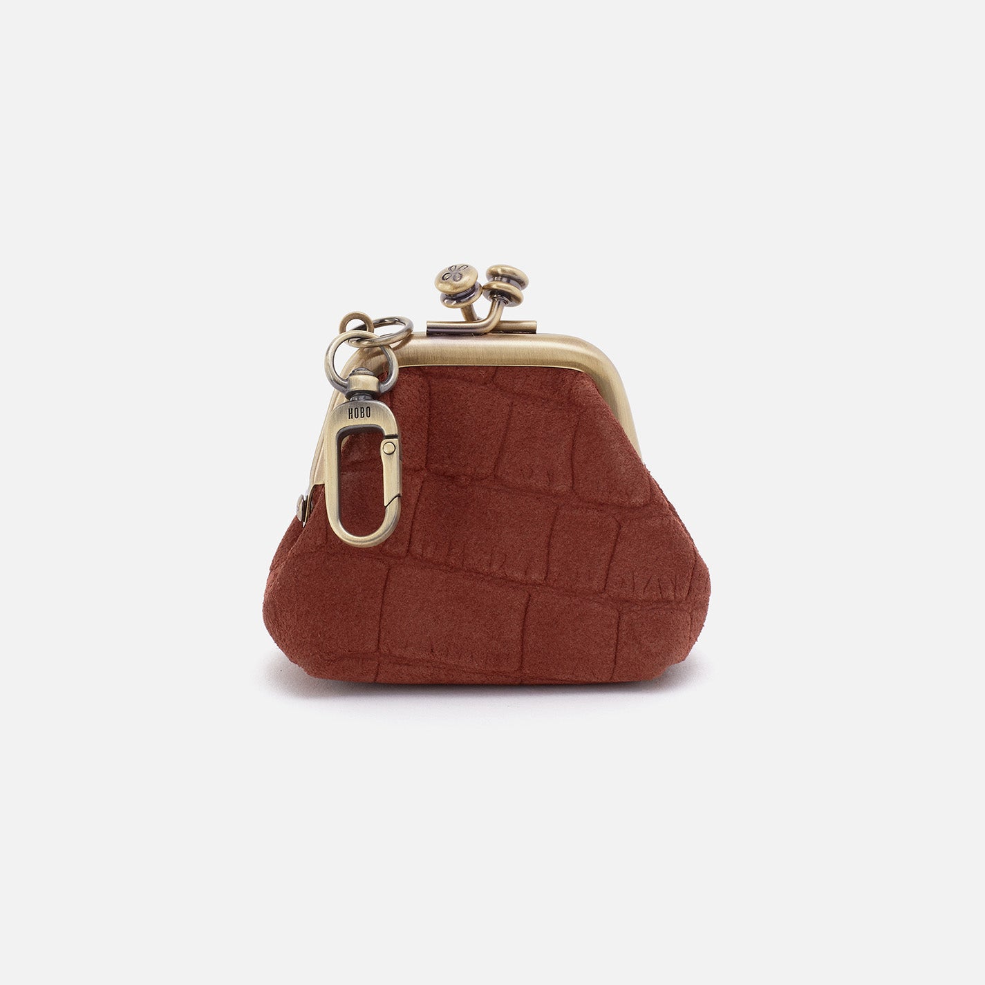 Premium Suede Run Frame Pouch with Sequoia Croc Emboss - Stylish & Durable Crossbody Bag for Running, Travel, and Everyday Use