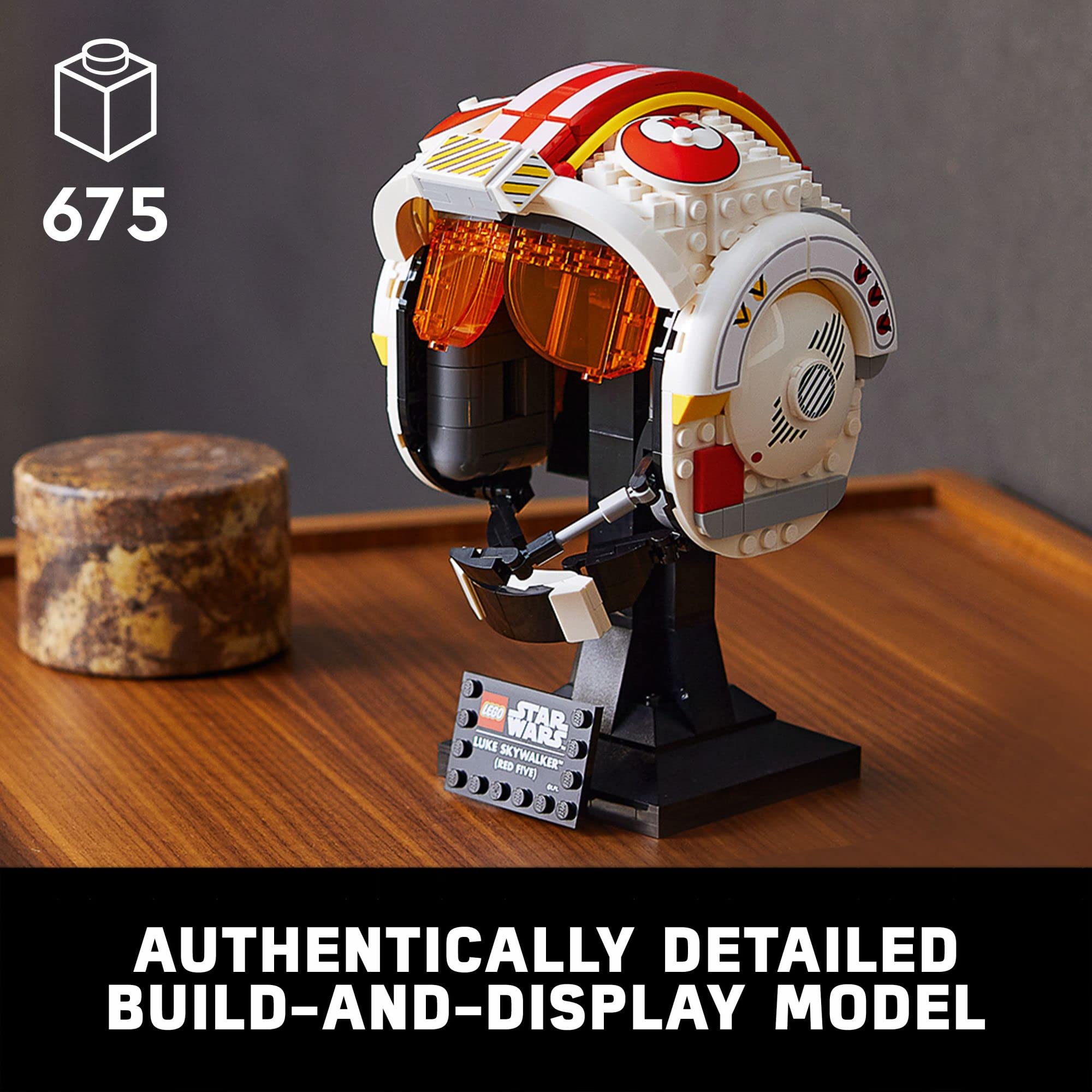 LEGO Star Wars Luke Skywalker Red 5 Helmet Building Kit 75327 - Collectible Display Model for Adults, Perfect Gift for Star Wars Fans, Husband & Wife - Home Office Decor, Birthday Present for Men & Women | Build & Display for Star Wars Collections & Movie Nights