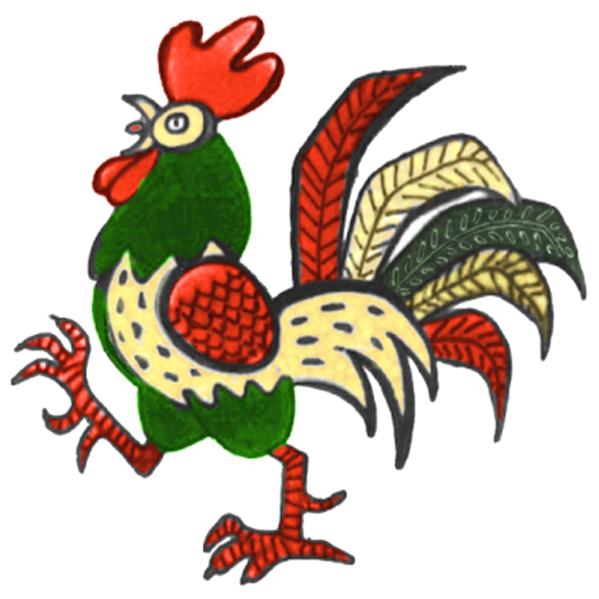 Red Rooster Canvas Tote Bag - Eco-Friendly Reusable Shopping Bag for Groceries, Beach & Farmers Market | Natural Cotton Carryall