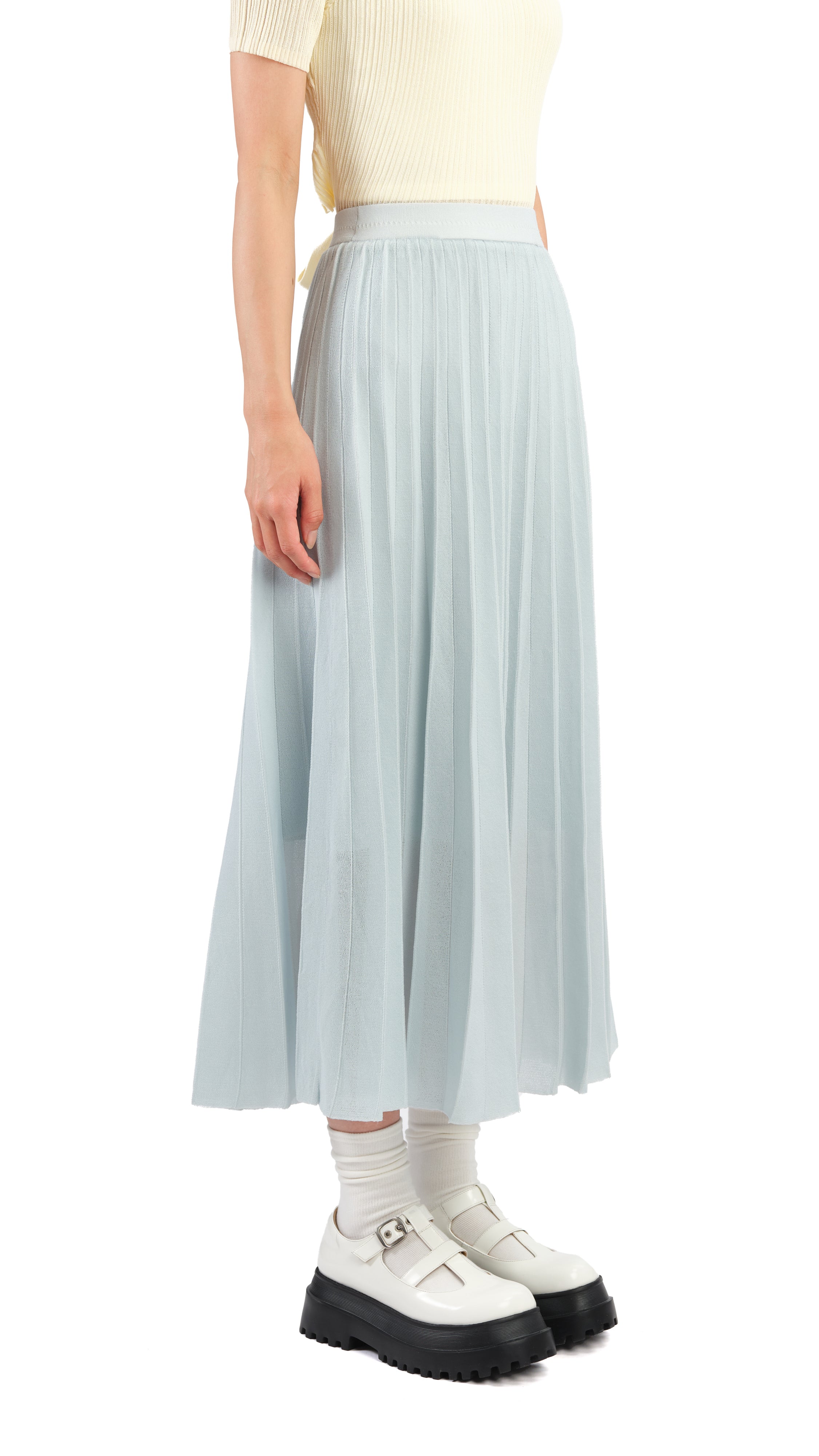 Elegant Sheer Knit Skirt for Women - Comfortable & Stylish A-Line Midi Skirt - Perfect for Casual Outings, Date Nights & Summer Fashion