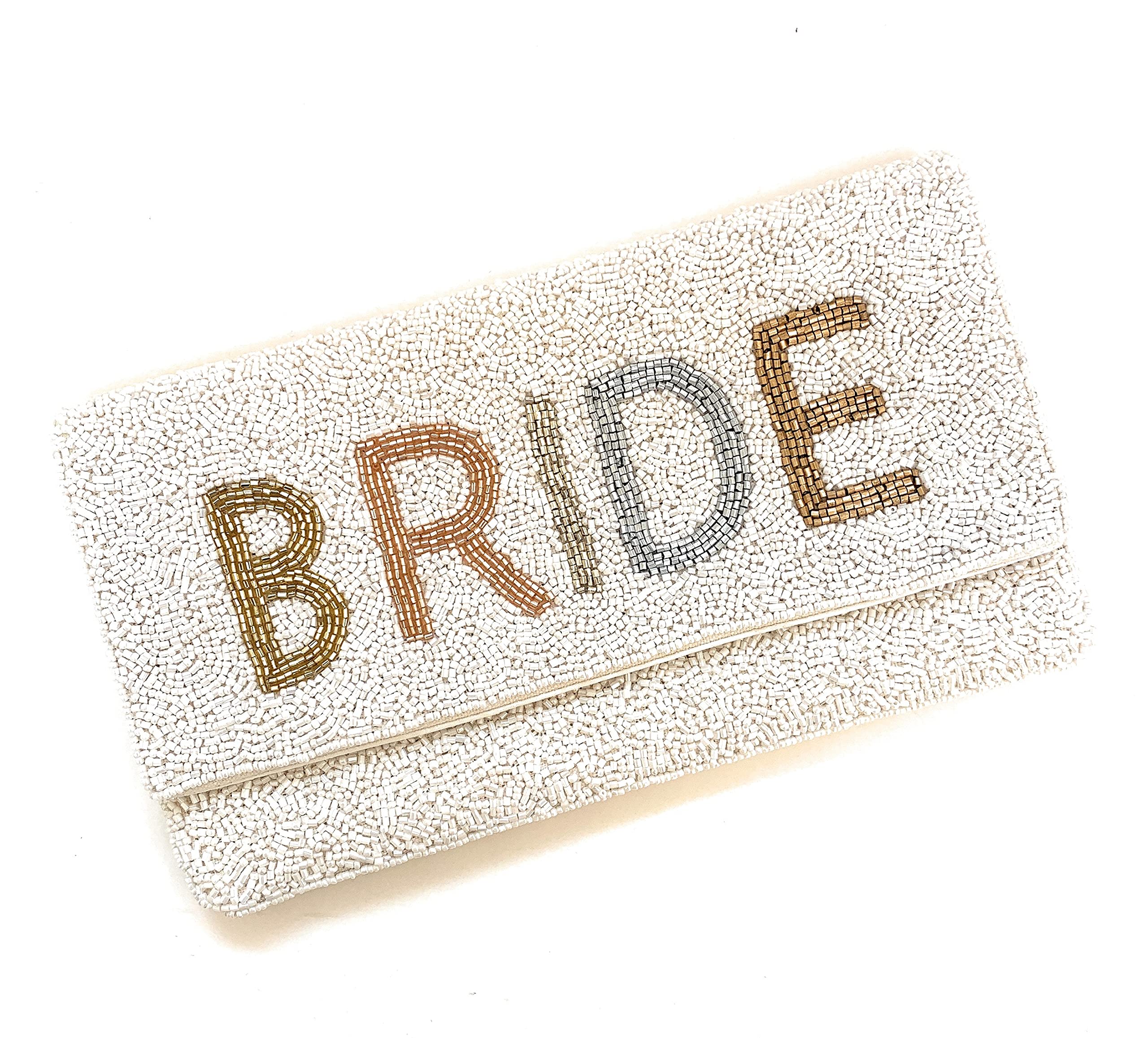 TWINE AND LOVE Luxury Bride Clutch Purse - Elegant Wedding Gift for Bride, Bridesmaid, or Bride-to-Be - Perfect for Engagement Parties, Bridal Showers & Wedding Day Accessories