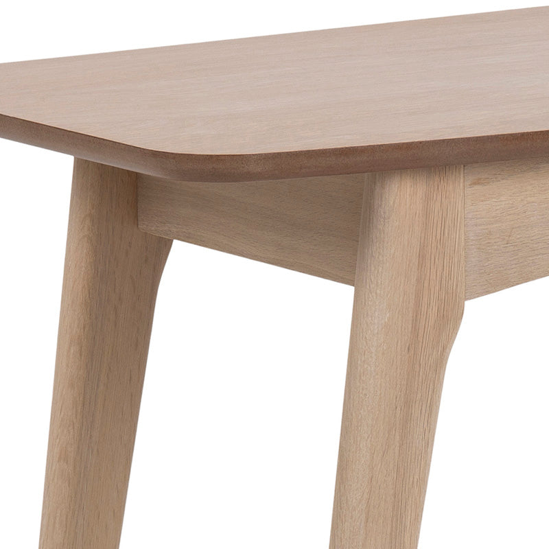 VIVEKA Study Desk 105cm - Natural Wood Home Office Desk for Students & Professionals - Perfect for Small Spaces, Dorm Rooms & Home Offices
