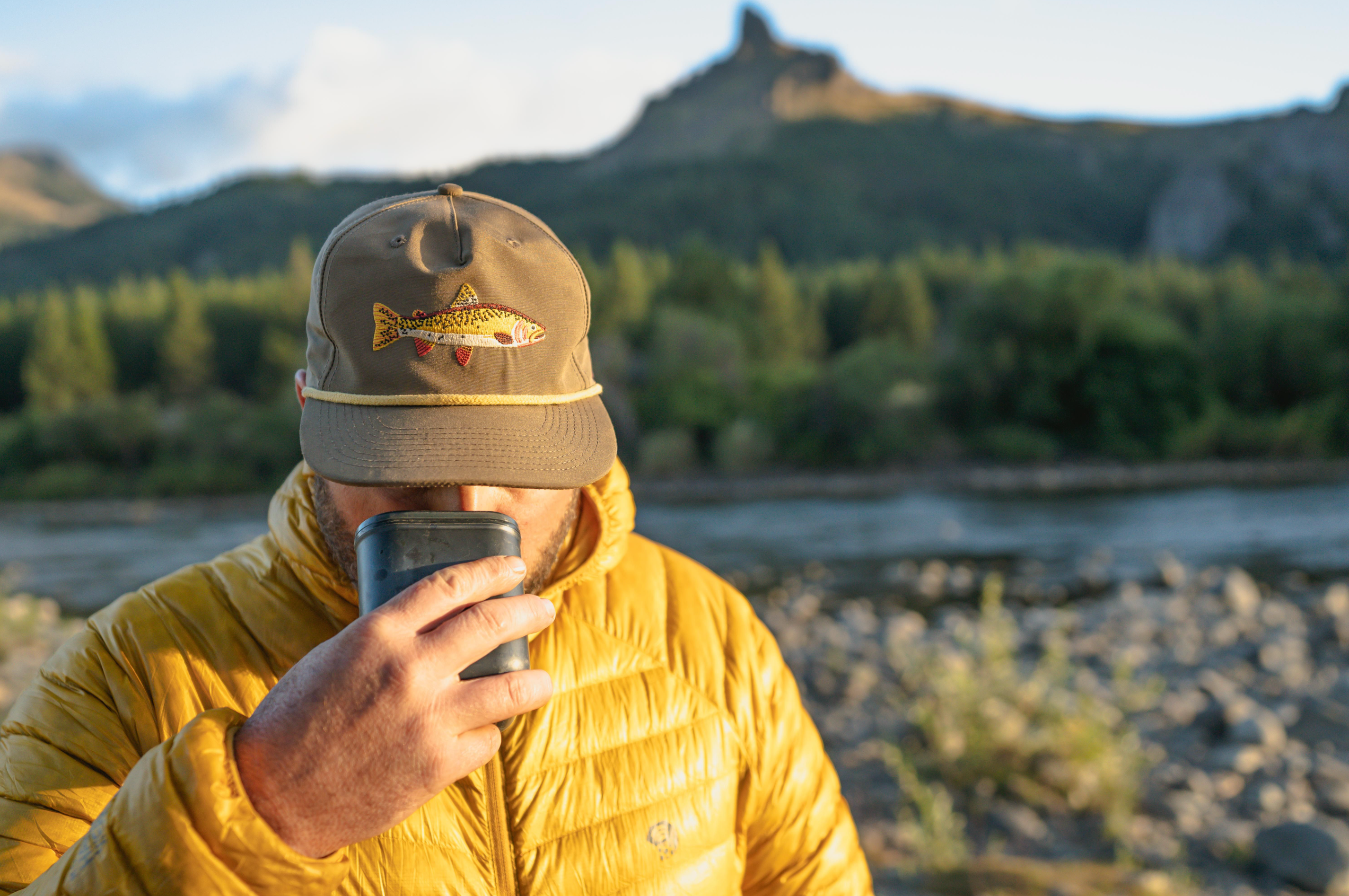 Yellowstone Cutthroat Native Trout Hat - Authentic Western Style Fishing Cap for Anglers - Perfect for Fly Fishing, Camping, and Outdoor Adventures