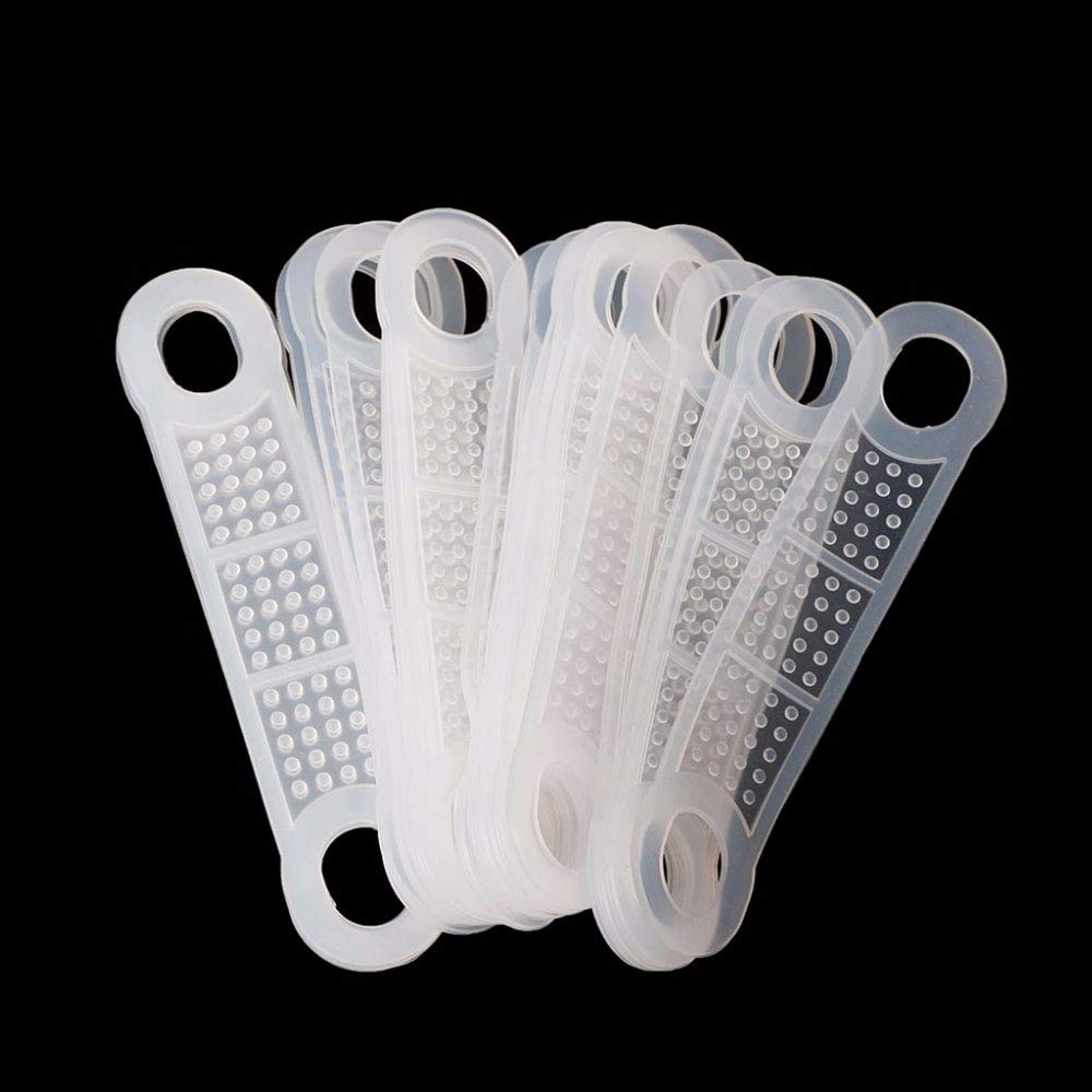 40pcs Clear Non-Slip Rubber Clothes Hanger Grips - Windproof Clothes Hanging Accessories for Wardrobe Organization & Outdoor Drying | Perfect for Travel, Laundry & Closet Storage