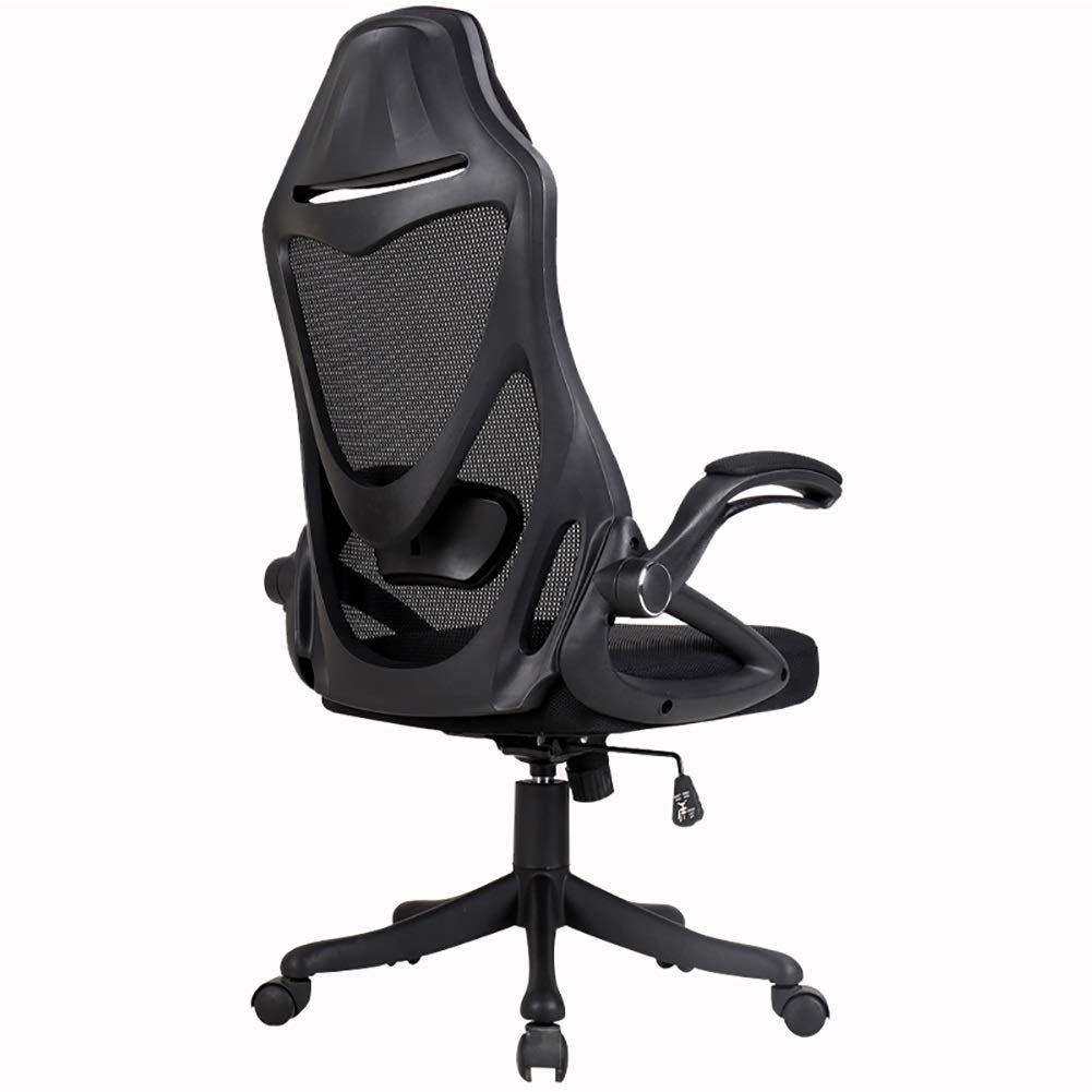 HLR Ergonomic Office Chair - Adjustable Lumbar Support & Foldable Arms Swivel Computer Desk Chair for Home & Gaming | Perfect for Long Work Hours, Online Classes & PC Gaming