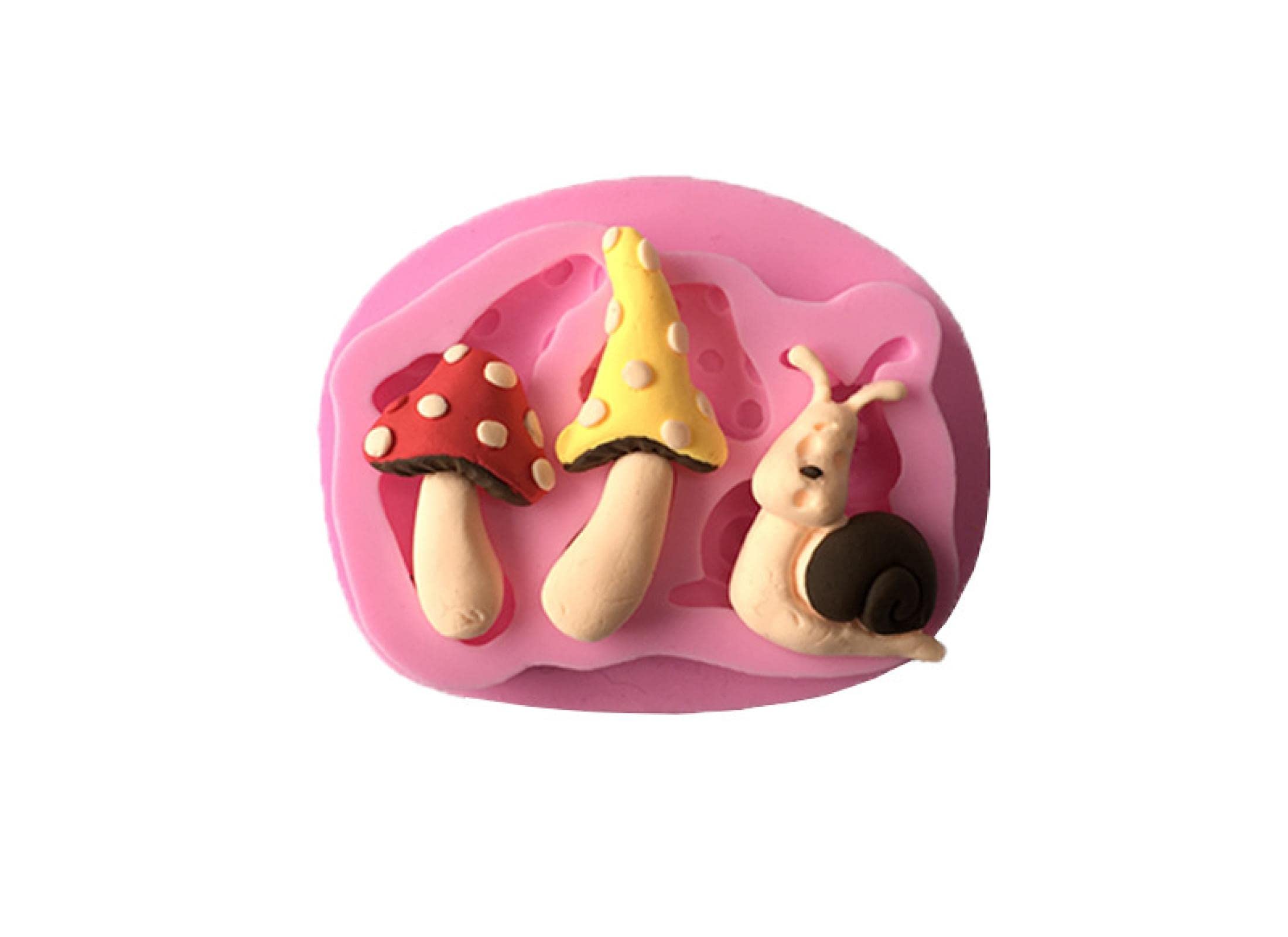 Premium Chocolate & Fondant Molds - Mushroom & Snail Shaped Baking Molds for Cake Decorating, DIY Desserts & Candy Making - Perfect for Birthday Cakes, Cupcakes & Party Treats