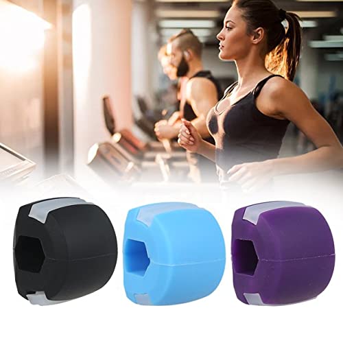 Nyamah Jawline Exerciser Ball - Double Chin Reducer, Face & Neck Toner for Slimming, Stress Relief & Cravings Control - Facial Muscle Trainer for Men & Women (Random Color) - Perfect for Home Gym, Office & Travel Use