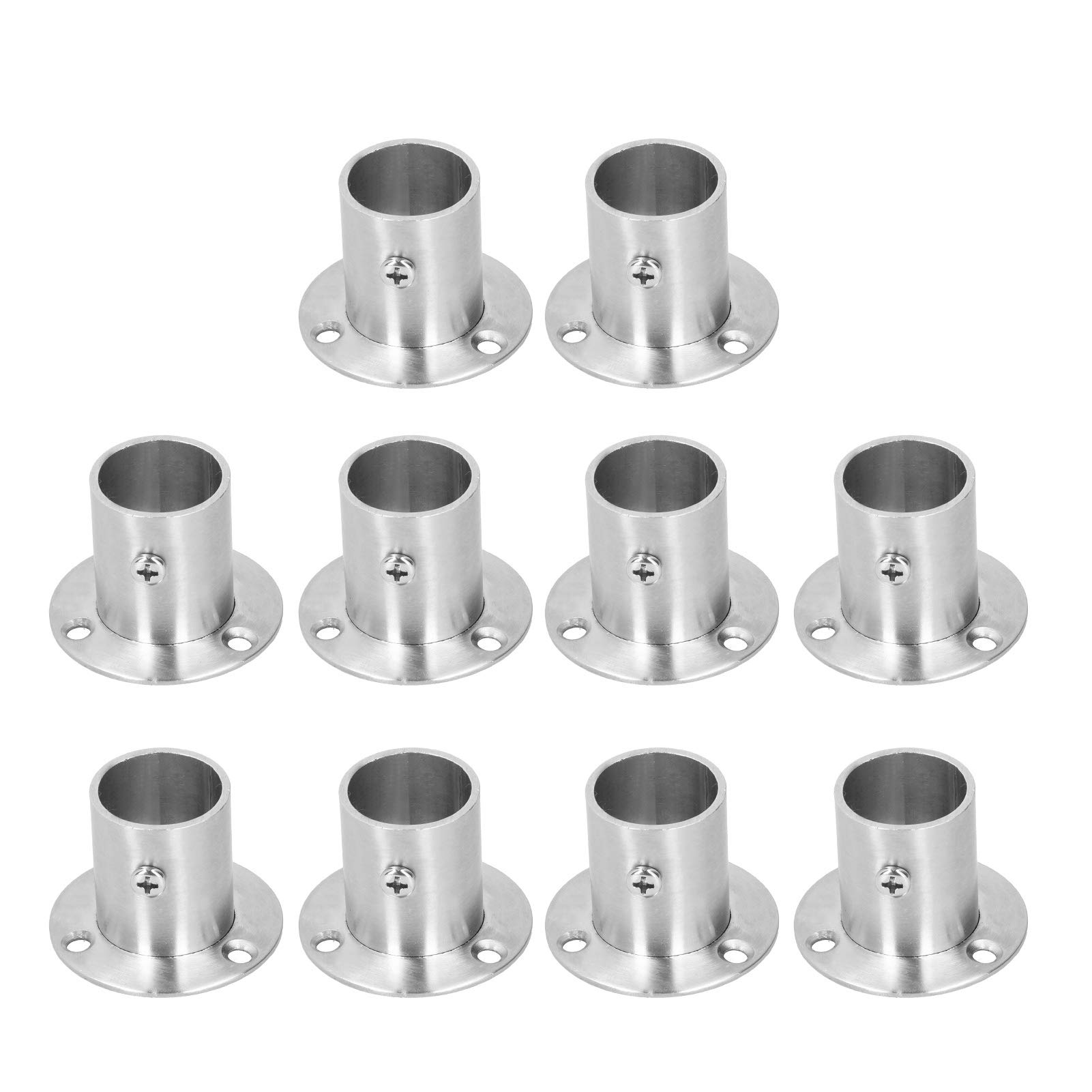 Durable 10-Pack Flange Pipe Base with Stable Structure for Home Toilet Installation - High Foot Flange (Φ25) | Perfect for Bathroom Renovation & Plumbing Repairs