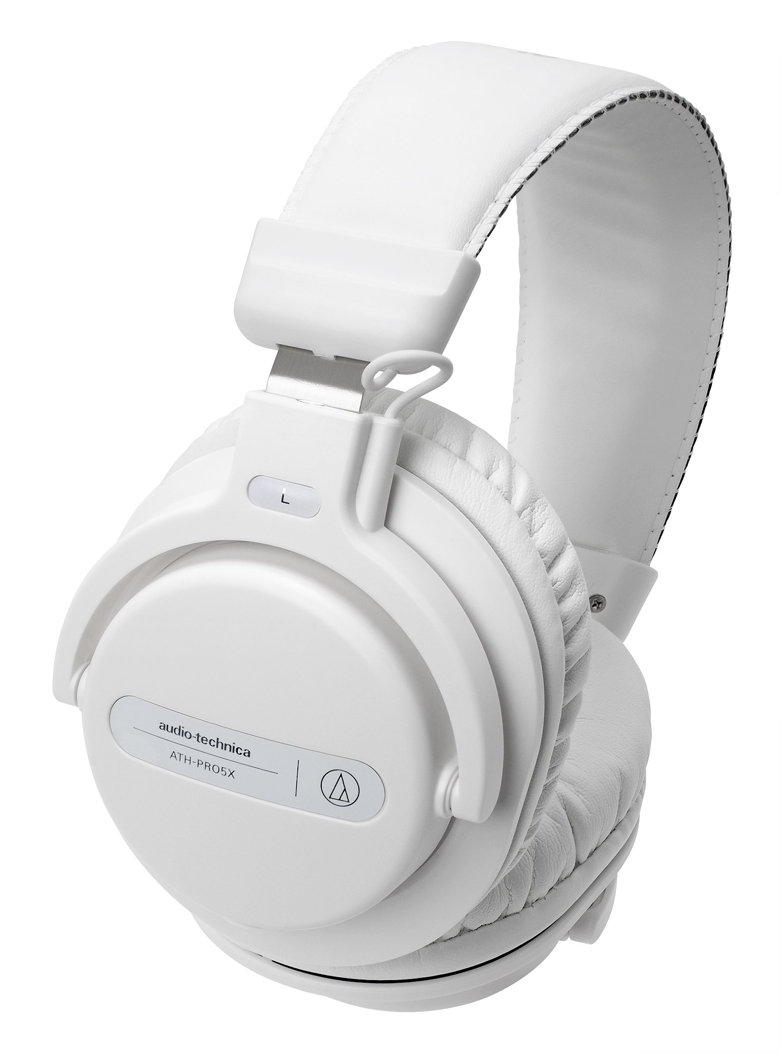 Audio-Technica ATH-PRO5XWH Professional DJ Headphones - Closed-Back Over-Ear Monitor Headset with Dynamic Sound, White - Perfect for DJing, Studio Recording & Music Production