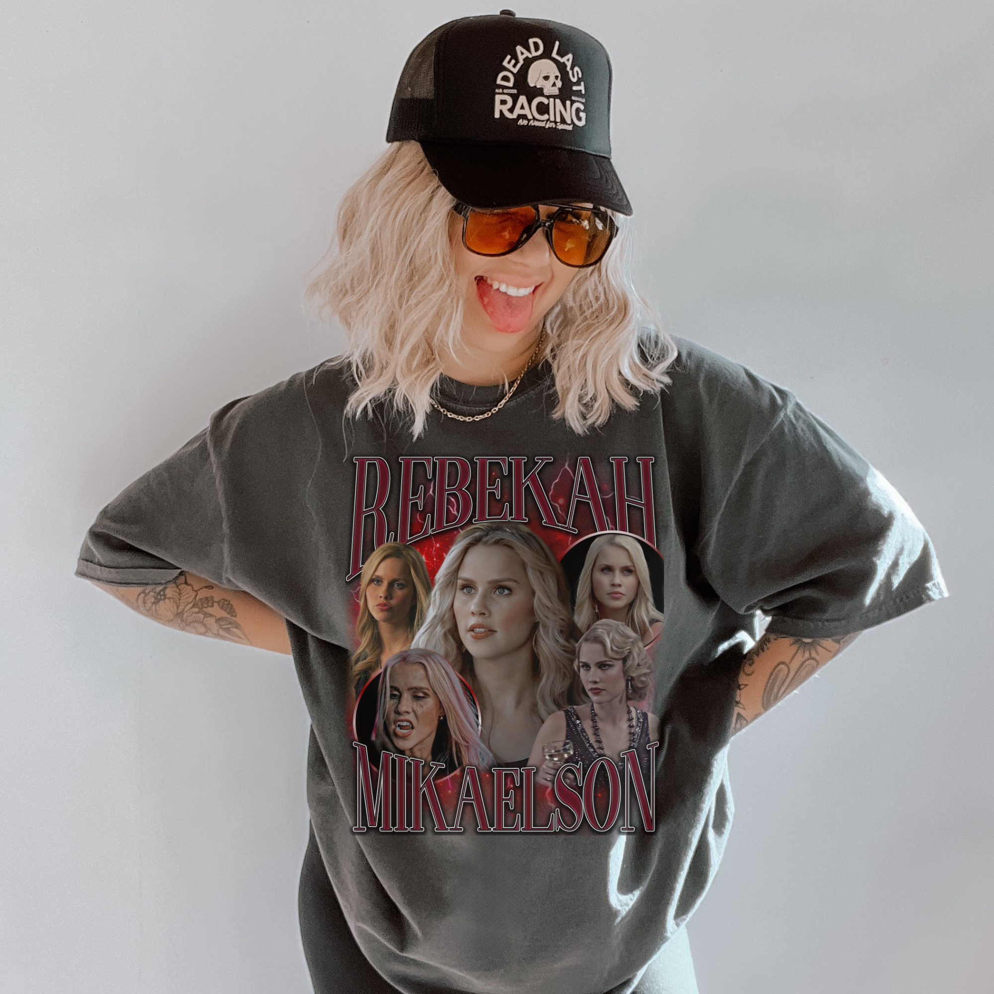 Rebekah Mikaelson 90s Vintage TV Show T-Shirt - Soft Cotton Tee for Fans of The Originals & Vampire Diaries - Perfect for Cosplay, Conventions, and Casual Wear