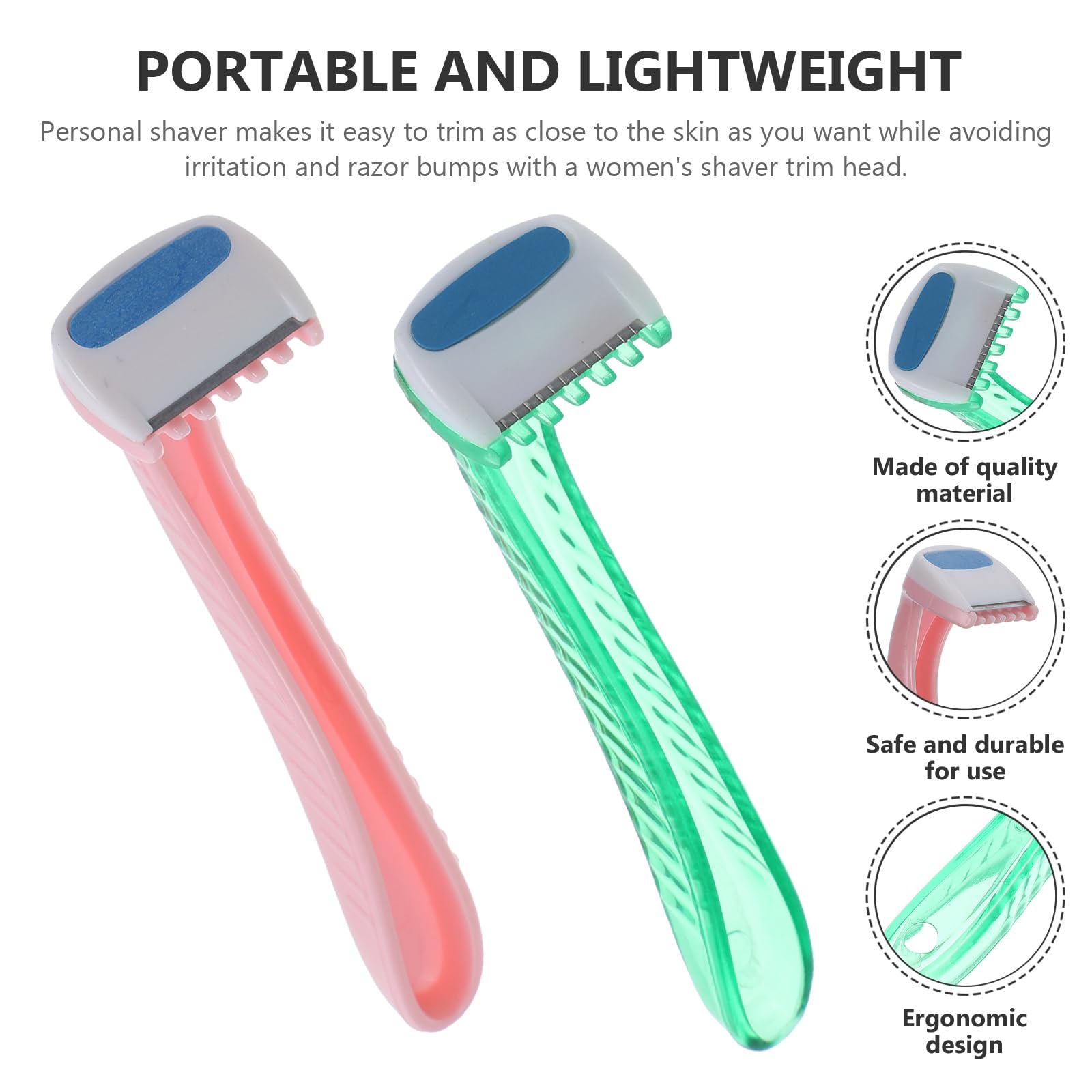 6-Pack Women's Razors for Legs, Arms & Intimate Areas - Smooth & Safe Hair Removal Shaver for Women - Perfect for Travel, Gym & Everyday Use